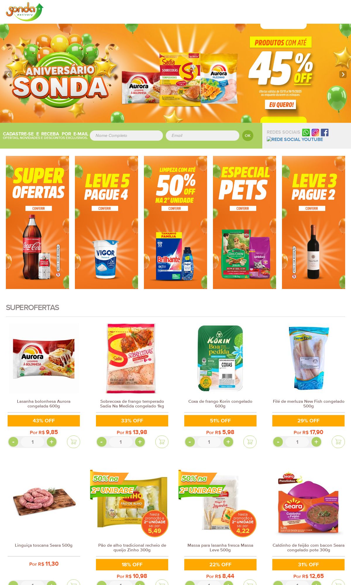 Folheto Sonda Supermercados 17.11.2025 - 26.11.2025