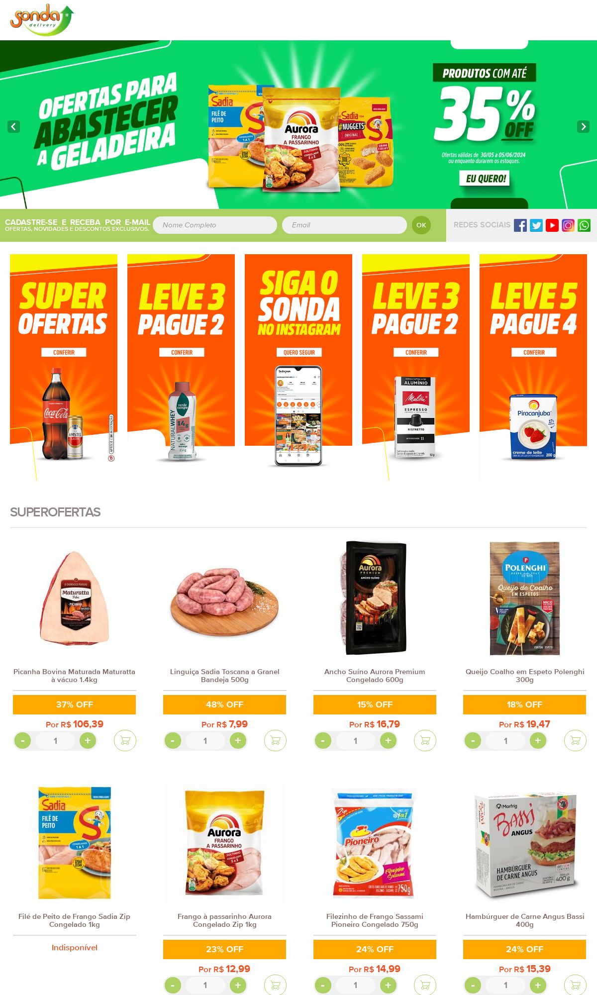 Folheto Sonda Supermercados 03.06.2024 - 12.06.2024