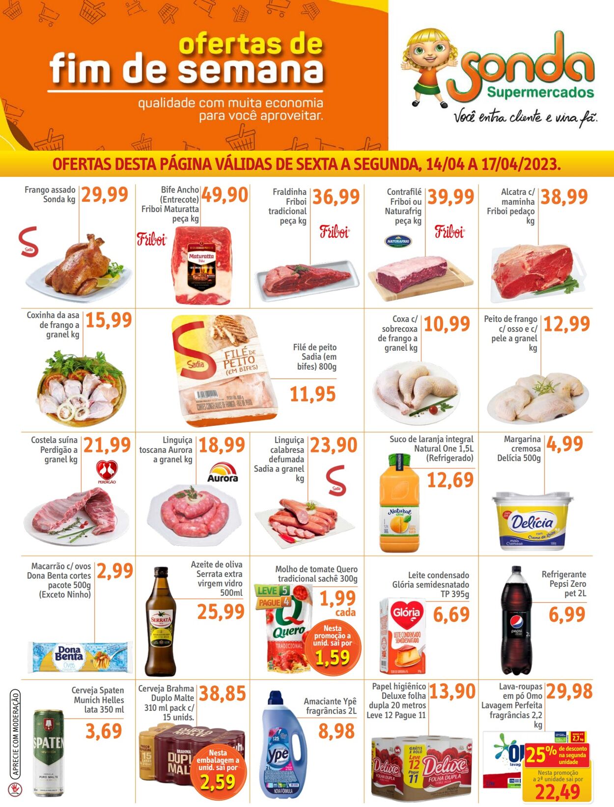 Folheto Sonda Supermercados 14.04.2023 - 17.04.2023