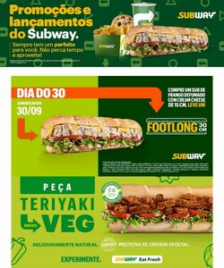 Folheto Subway 03.10.2022-09.10.2022