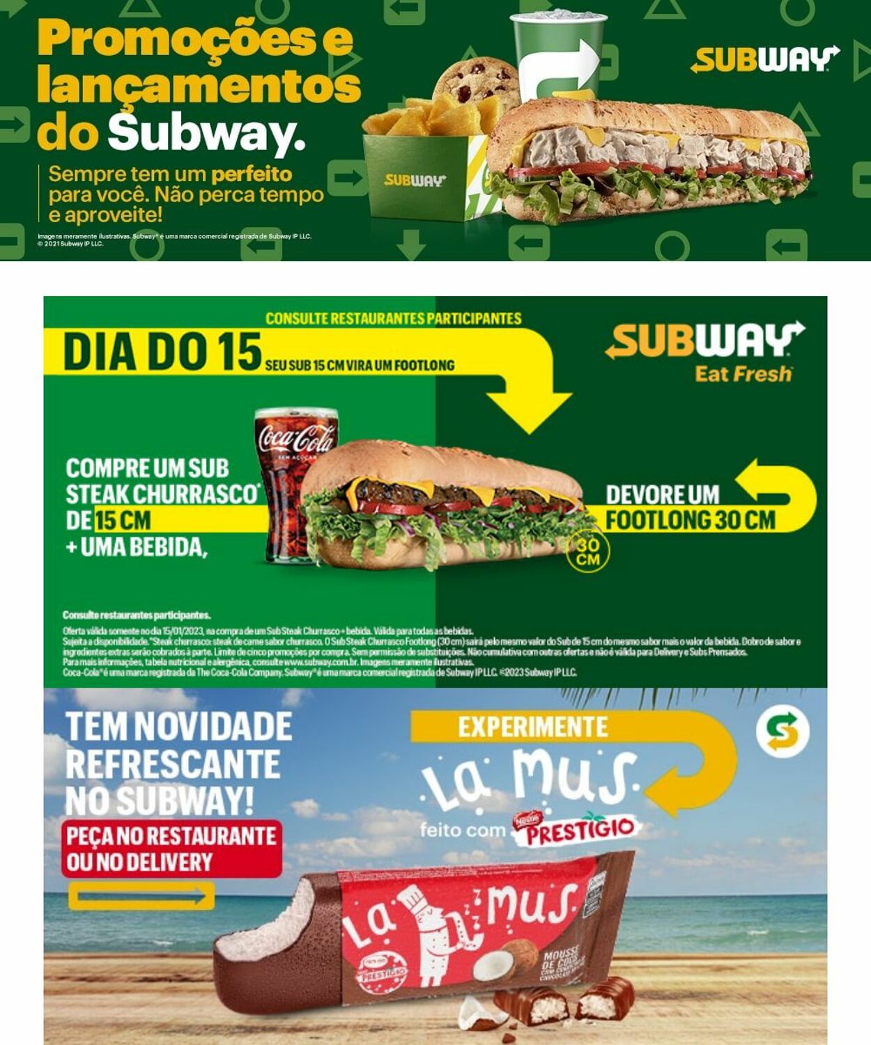 Folheto Subway 16.01.2023-22.01.2023