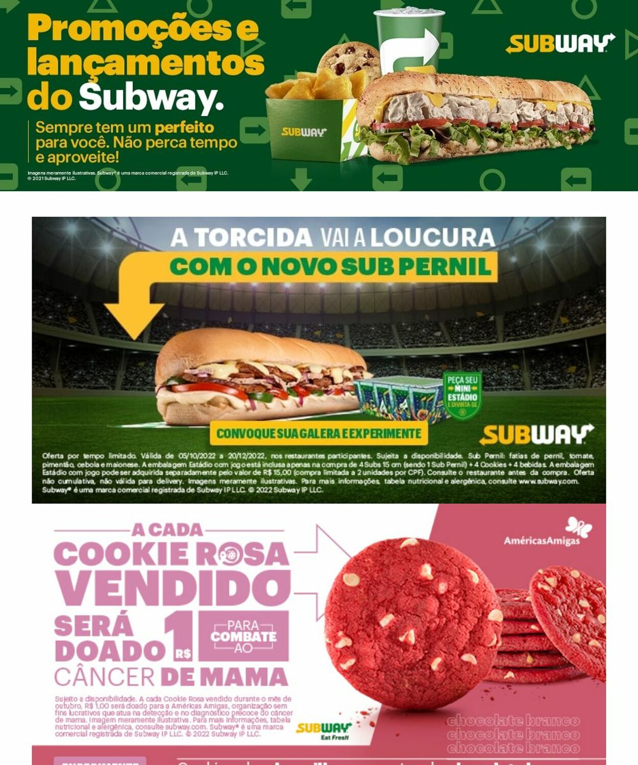 Subway Folheto Promocional Válido de 24.10 a 30.10 Página nº 1