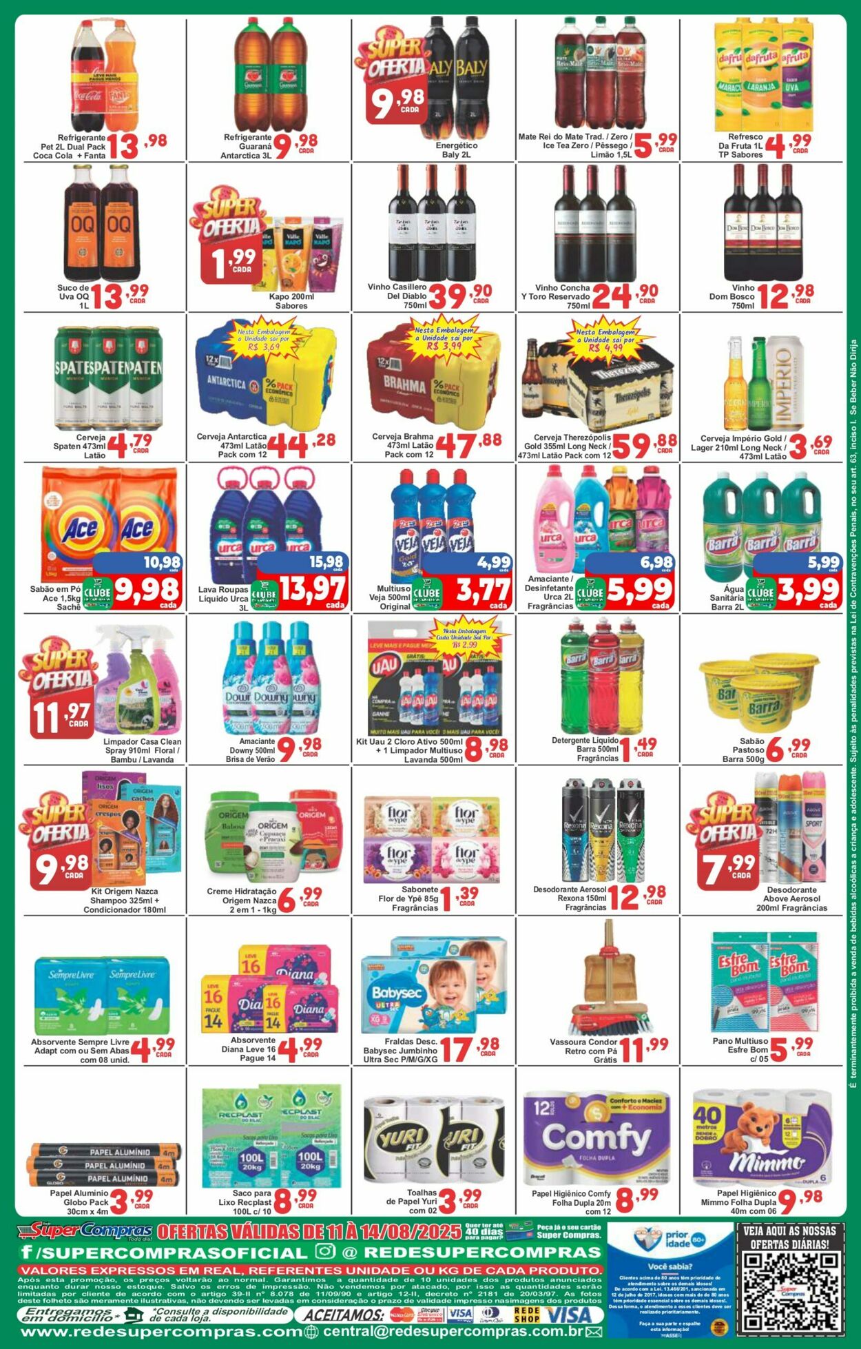 Folheto Super Compras 11.08.2025 - 25.08.2025