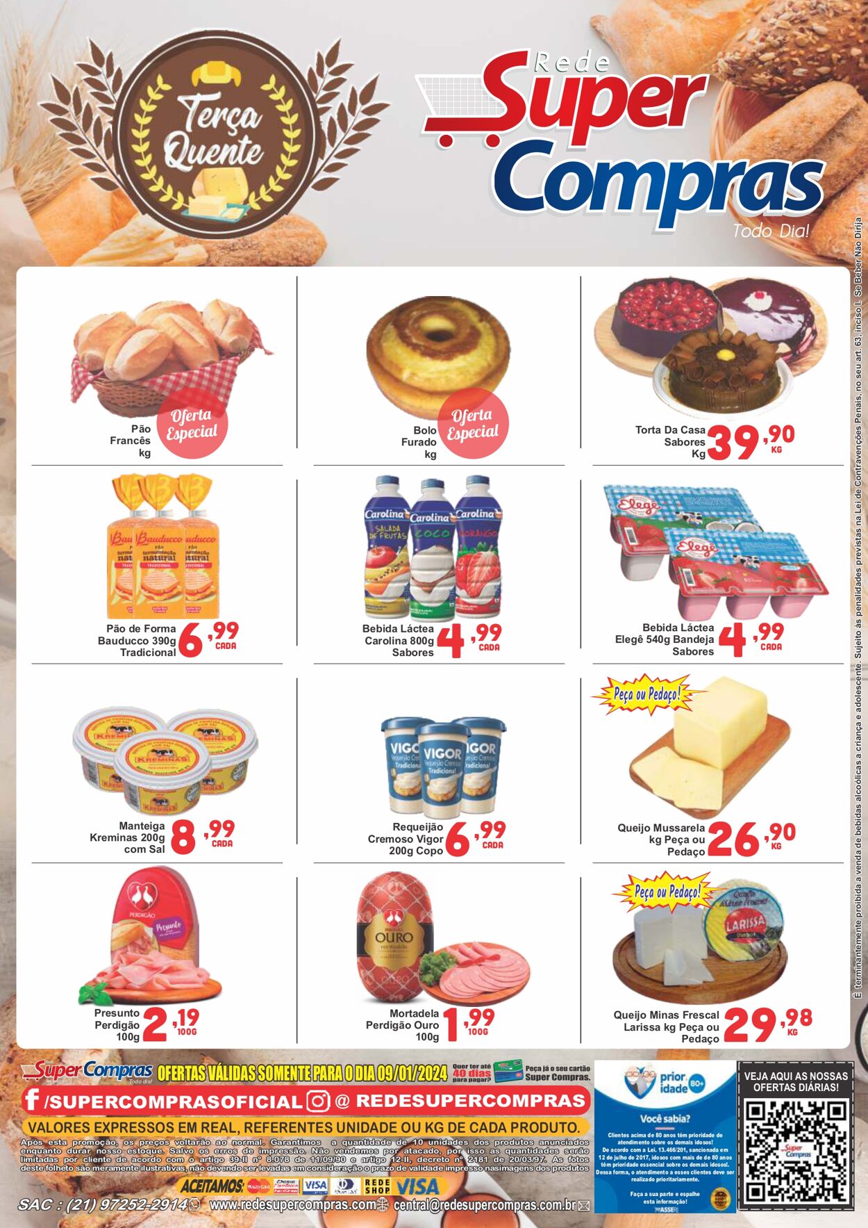 Folheto Super Compras 08.01.2024 - 11.01.2024