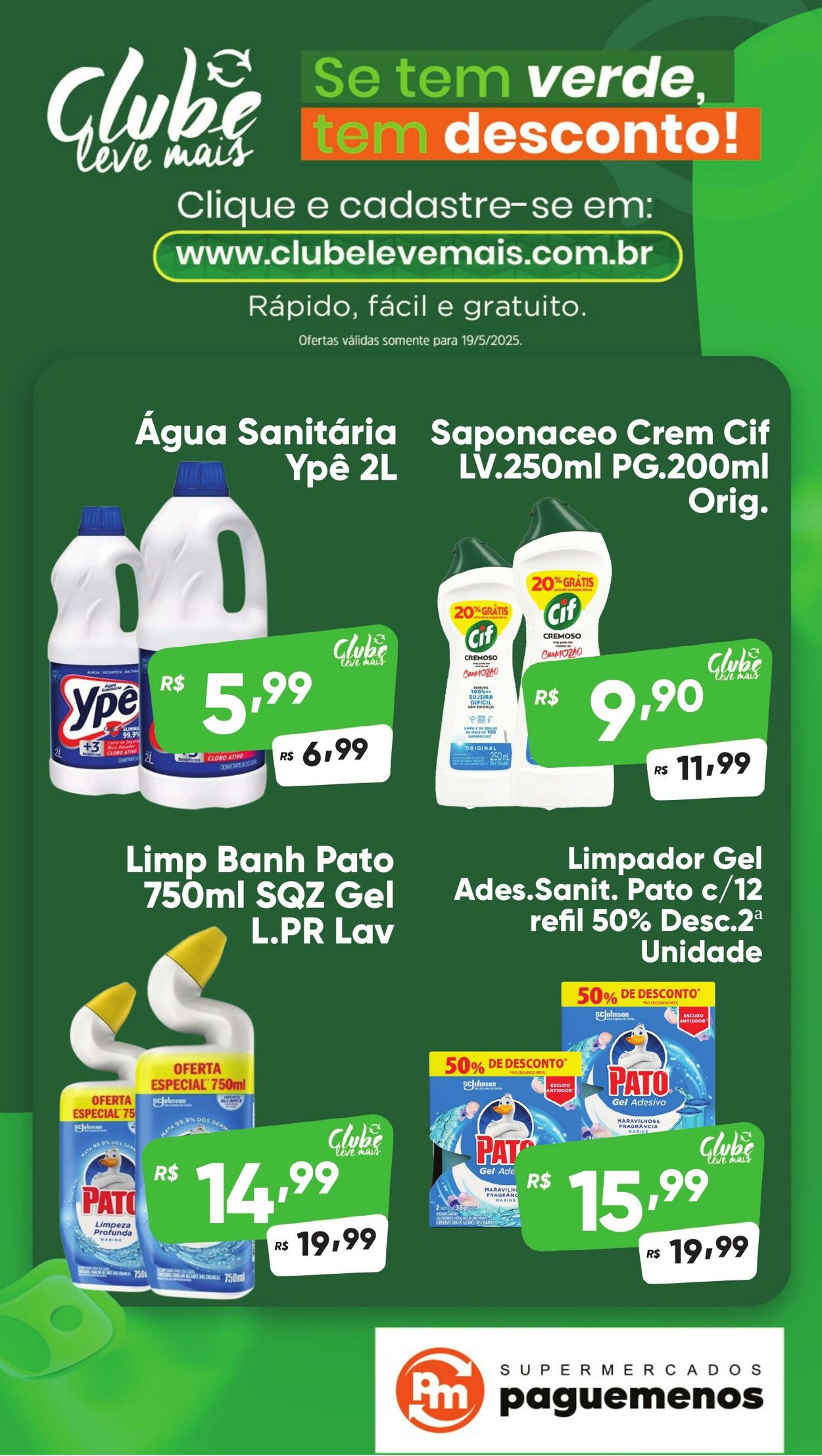 Folheto Super Pague Menos 19.05.2025 - 03.06.2025