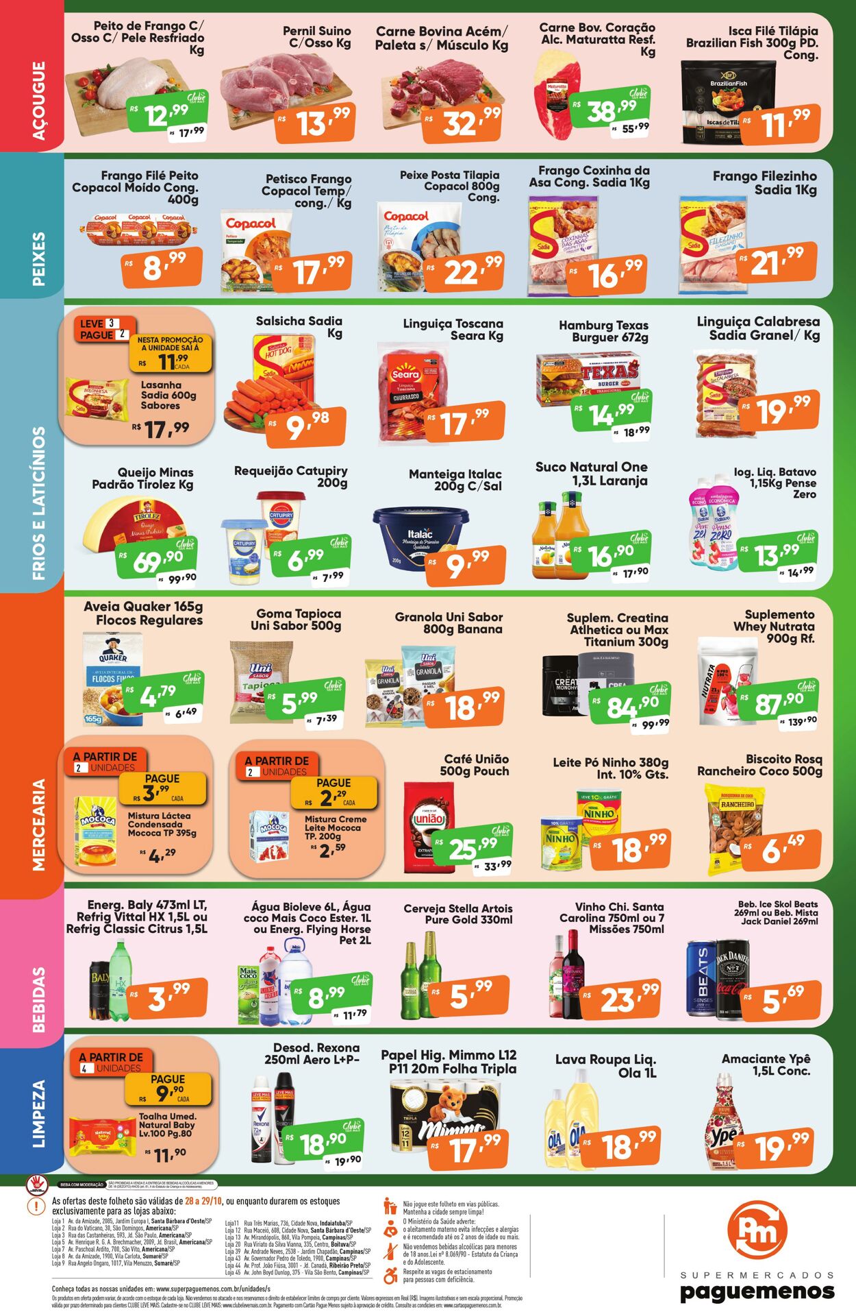 Folheto Super Pague Menos 28.10.2025 - 05.11.2025