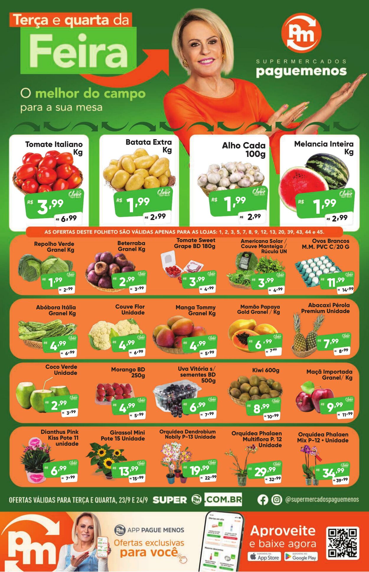 Folheto Super Pague Menos 23.09.2025 - 08.10.2025