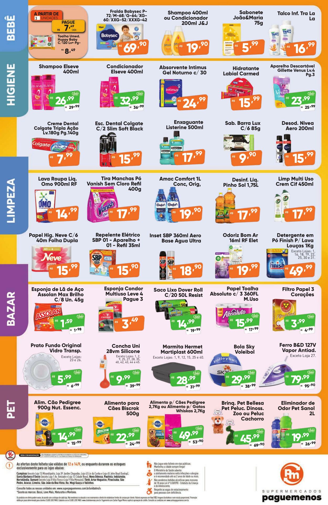Folheto Super Pague Menos 12.09.2025 - 29.09.2025
