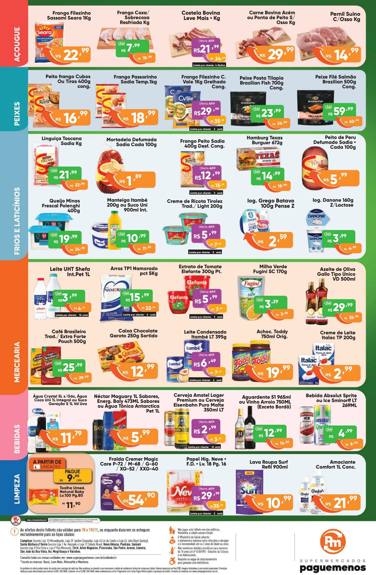 Folheto Super Pague Menos 19.11.2025 - 04.12.2025