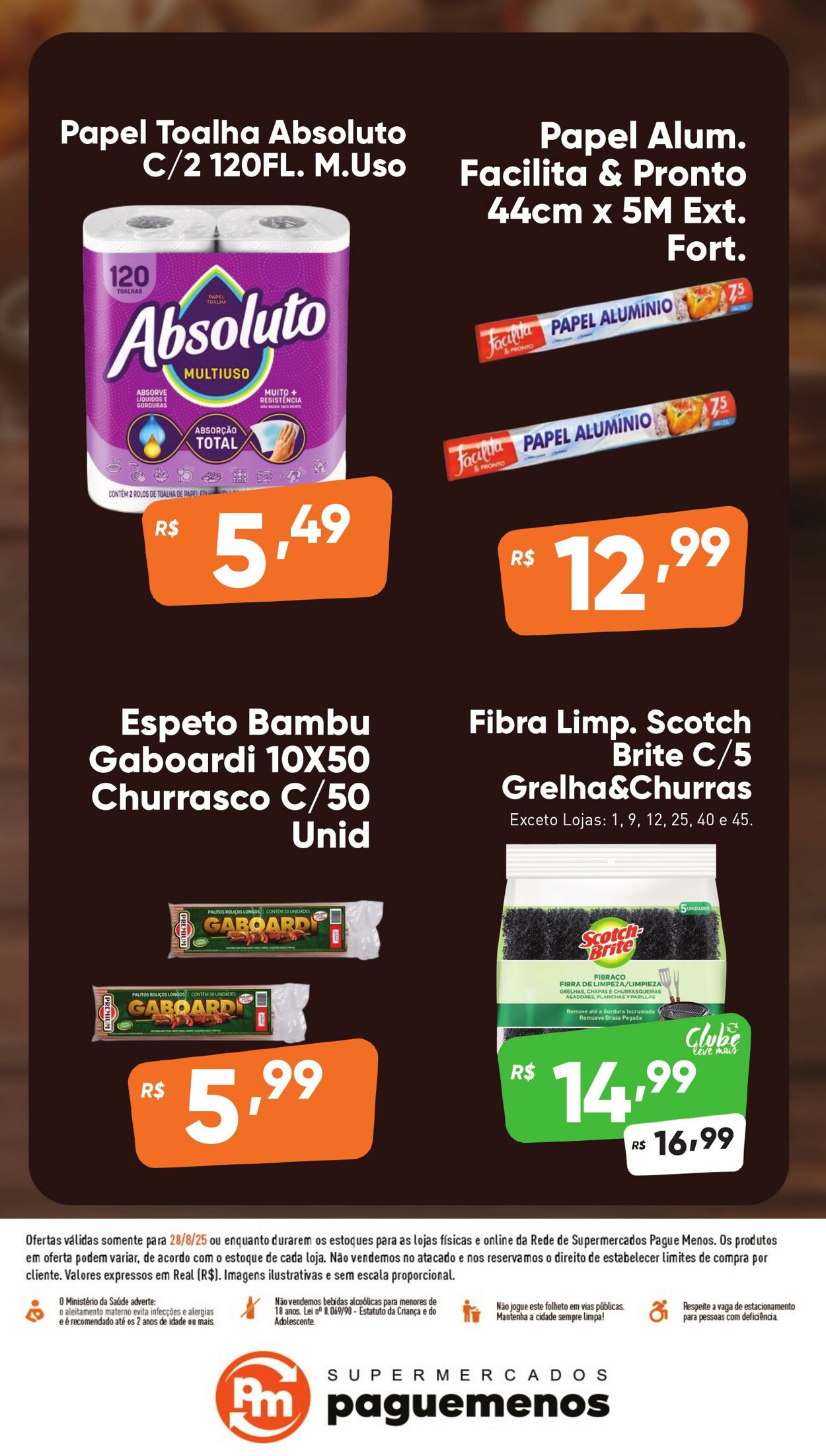 Folheto Super Pague Menos 28.08.2025 - 04.09.2025