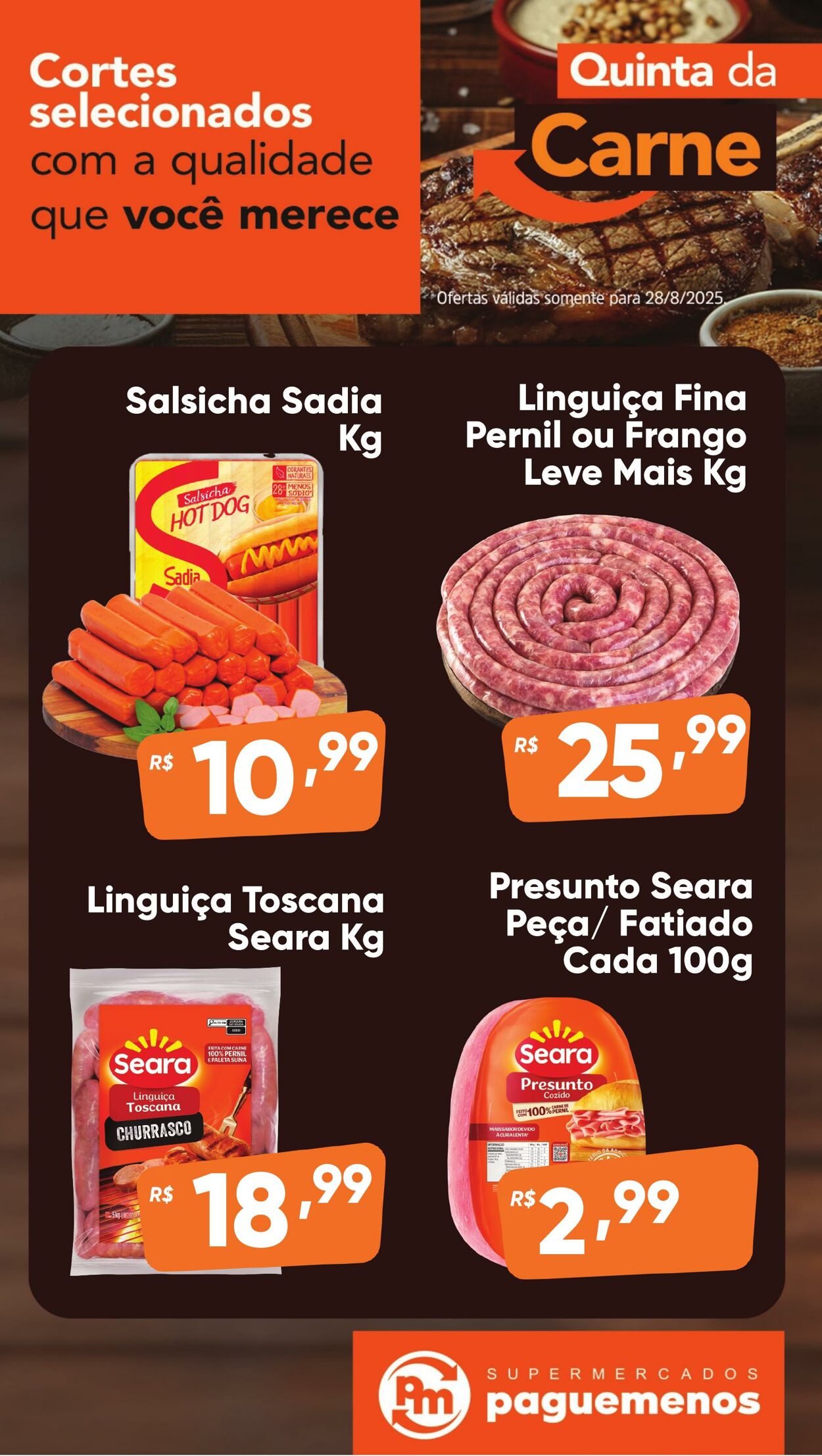 Folheto Super Pague Menos 28.08.2025 - 04.09.2025