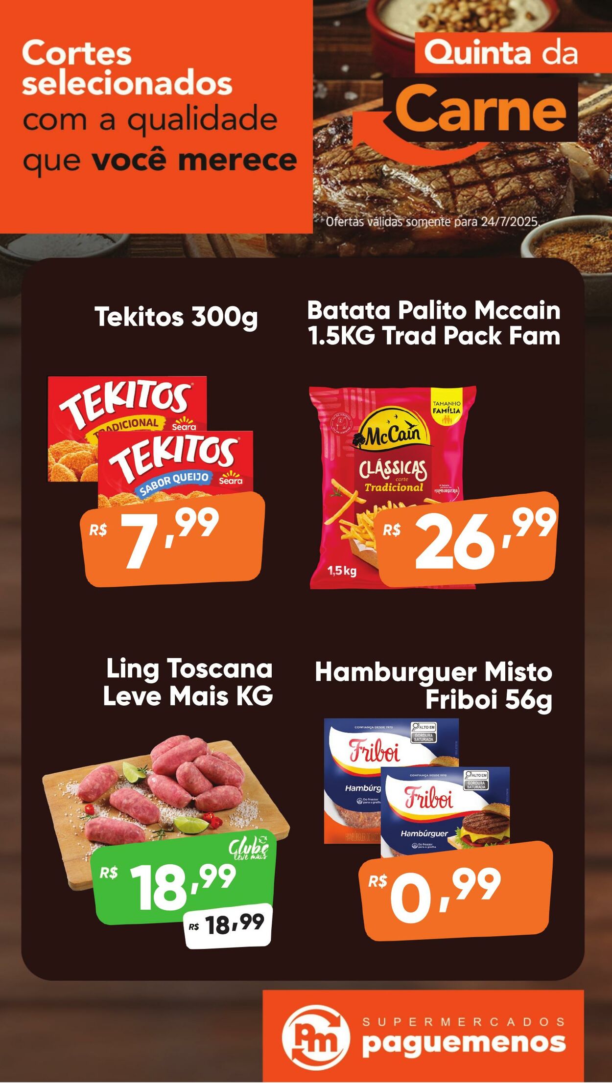 Folheto Super Pague Menos 24.07.2025 - 08.08.2025