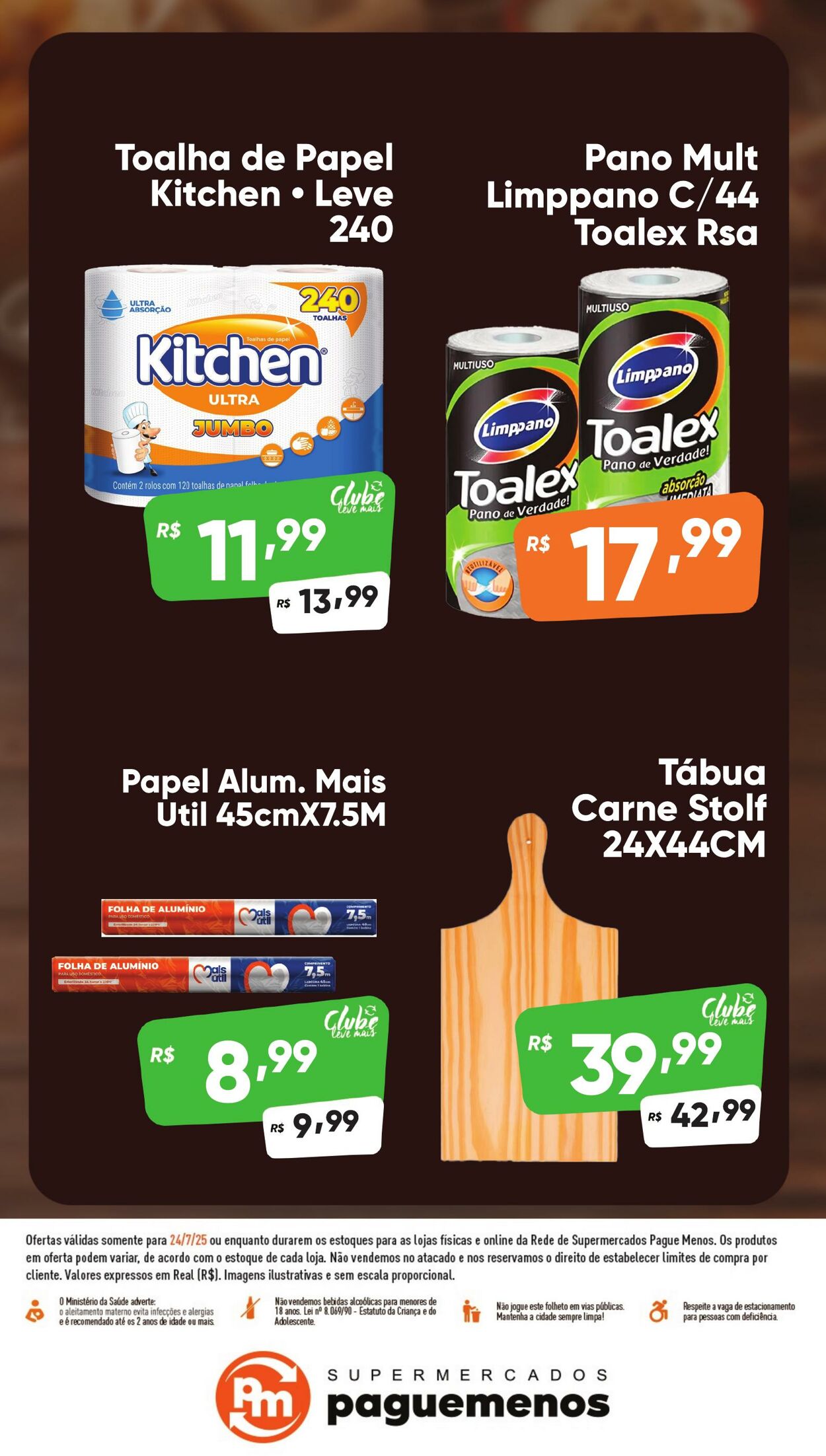 Folheto Super Pague Menos 24.07.2025 - 08.08.2025