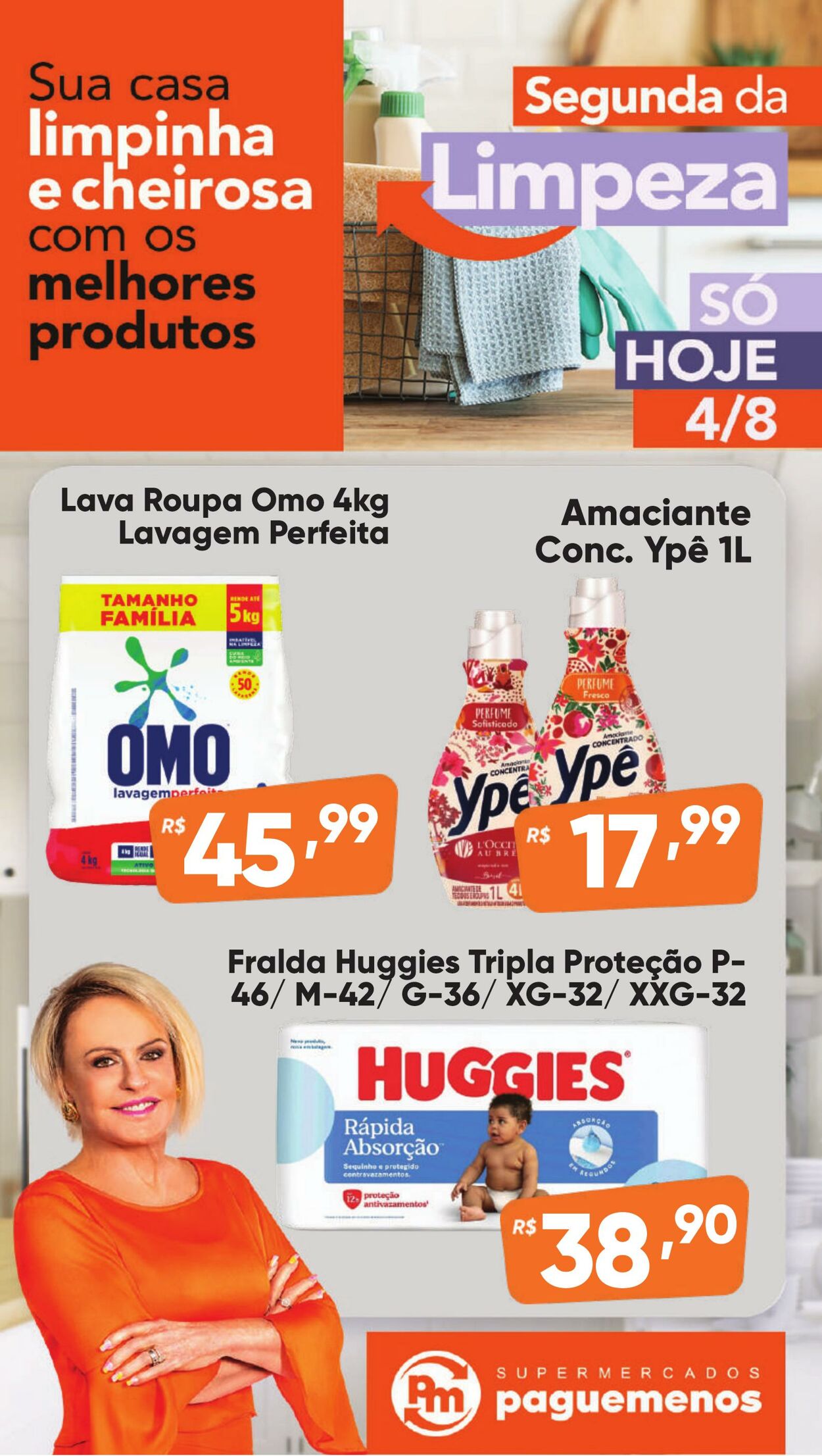 Folheto Super Pague Menos 04.08.2025 - 19.08.2025