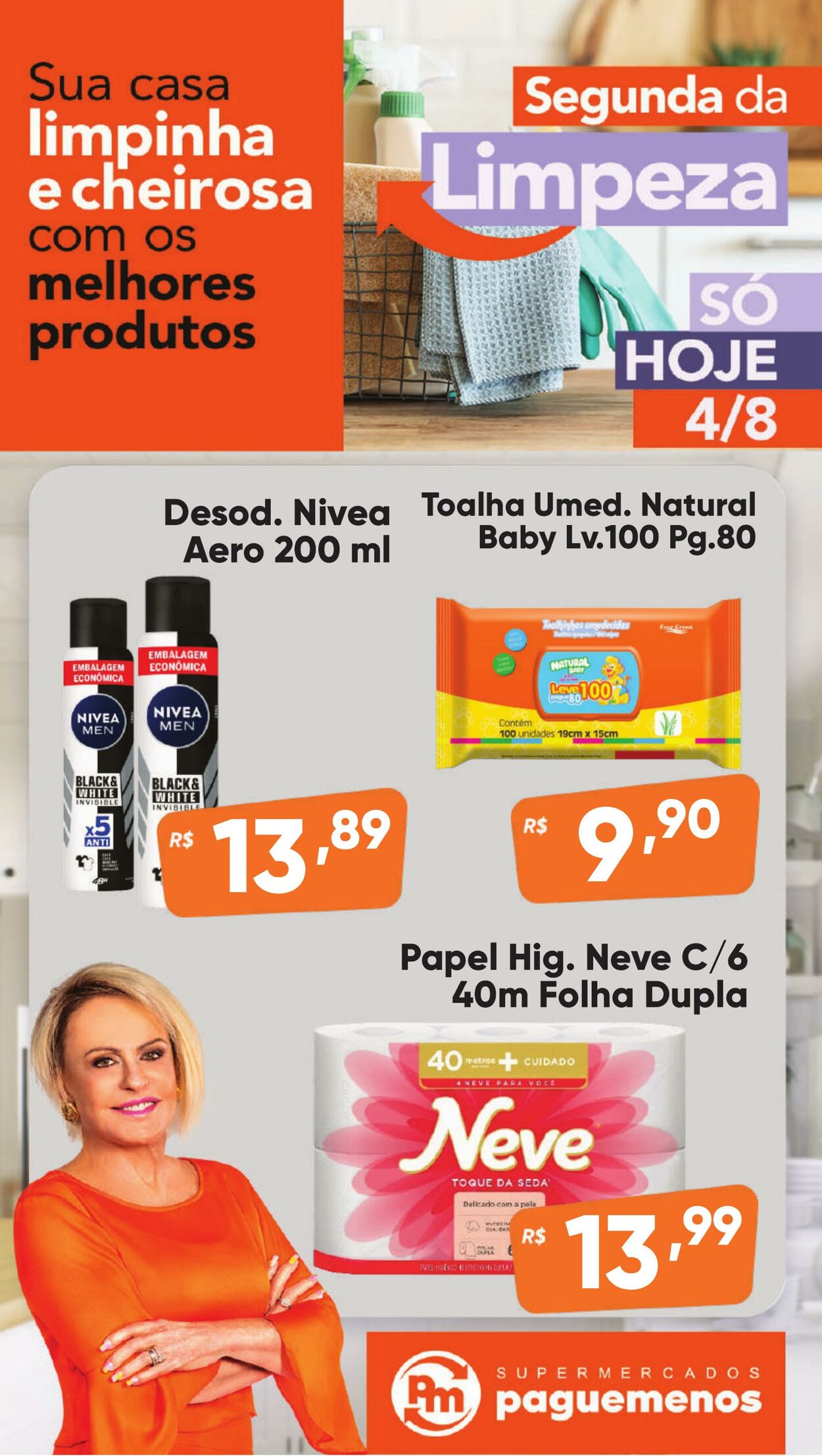 Folheto Super Pague Menos 04.08.2025 - 19.08.2025