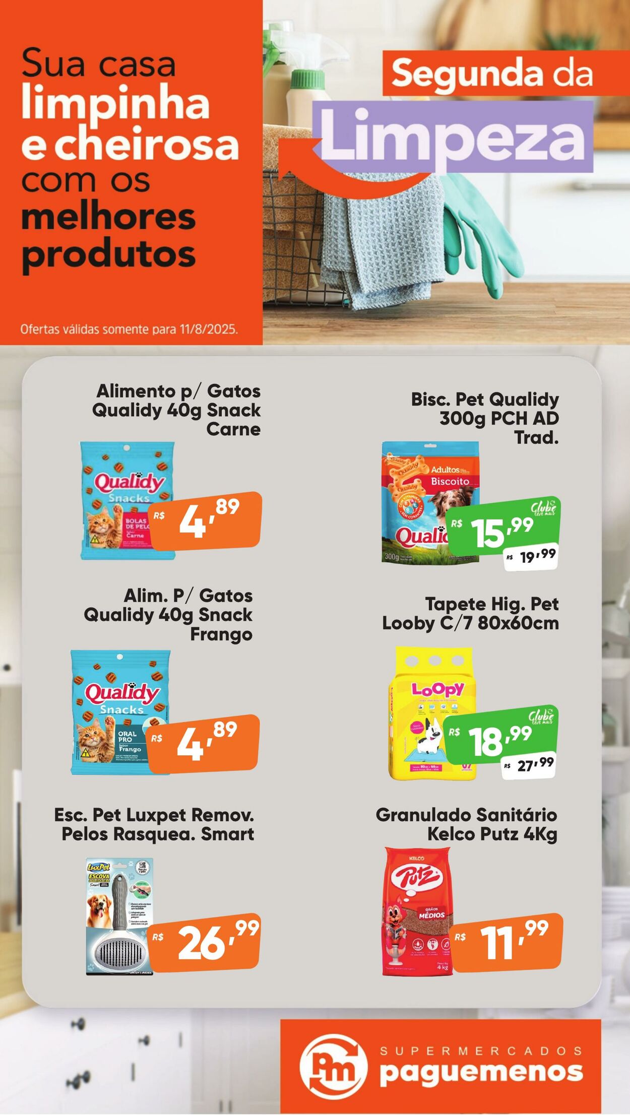 Folheto Super Pague Menos 11.08.2025 - 25.08.2025