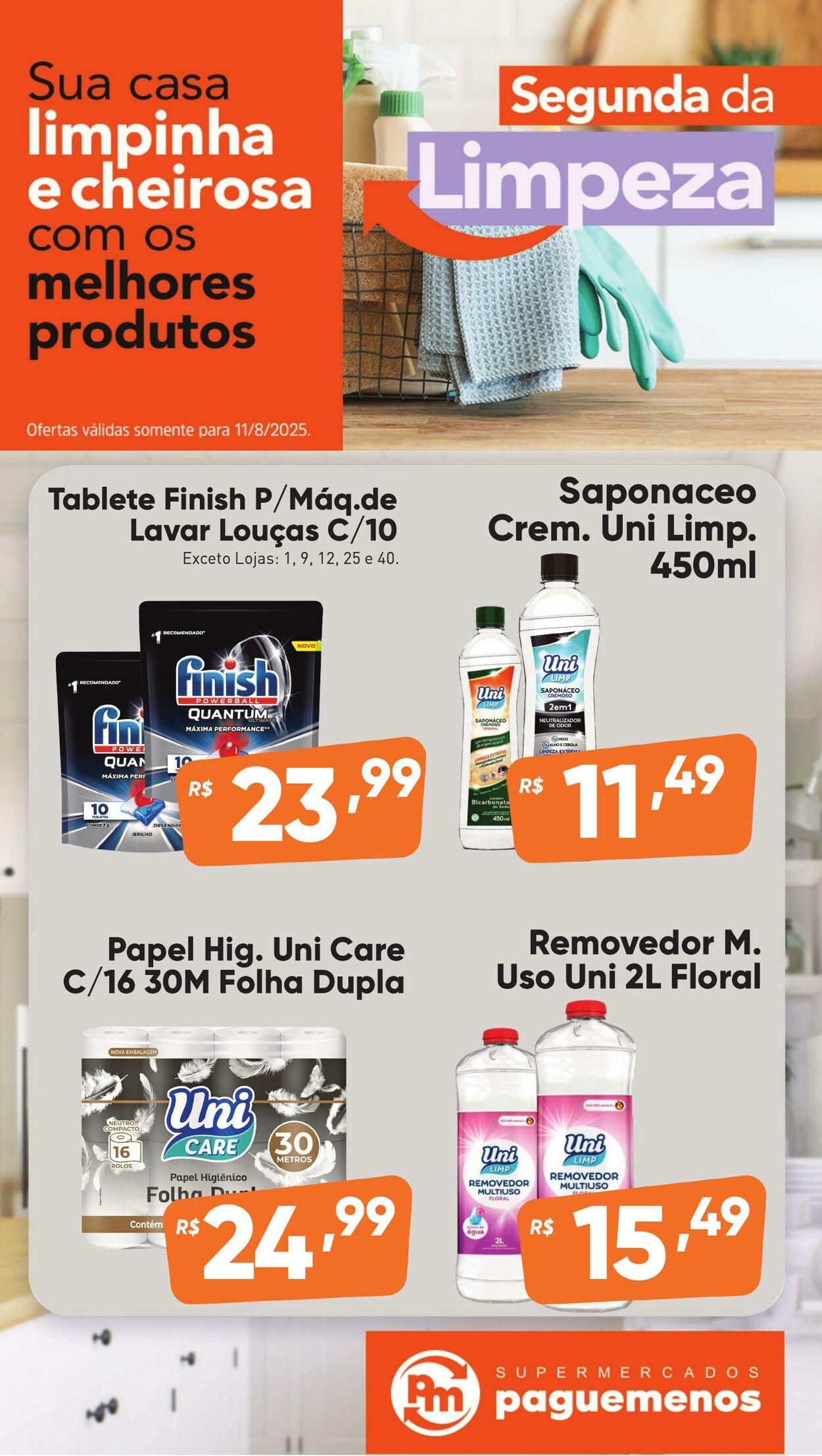 Folheto Super Pague Menos 11.08.2025 - 25.08.2025