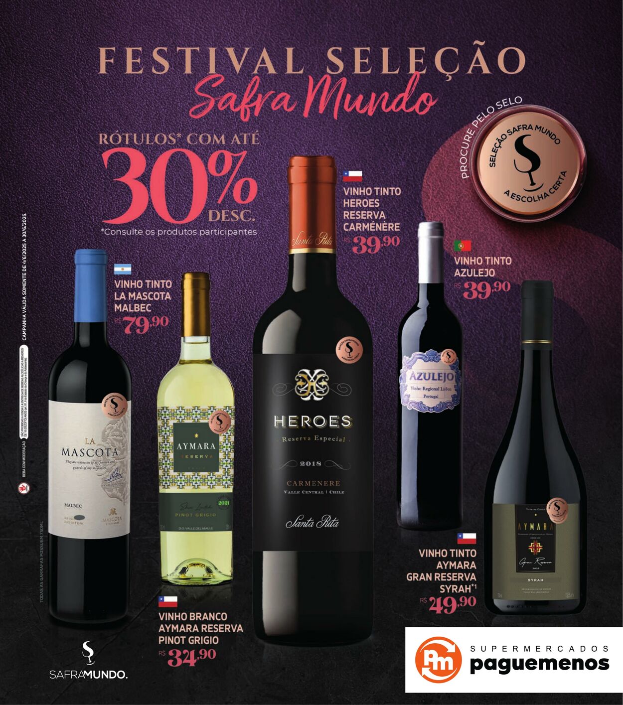 Folheto Super Pague Menos 04.06.2025 - 19.06.2025