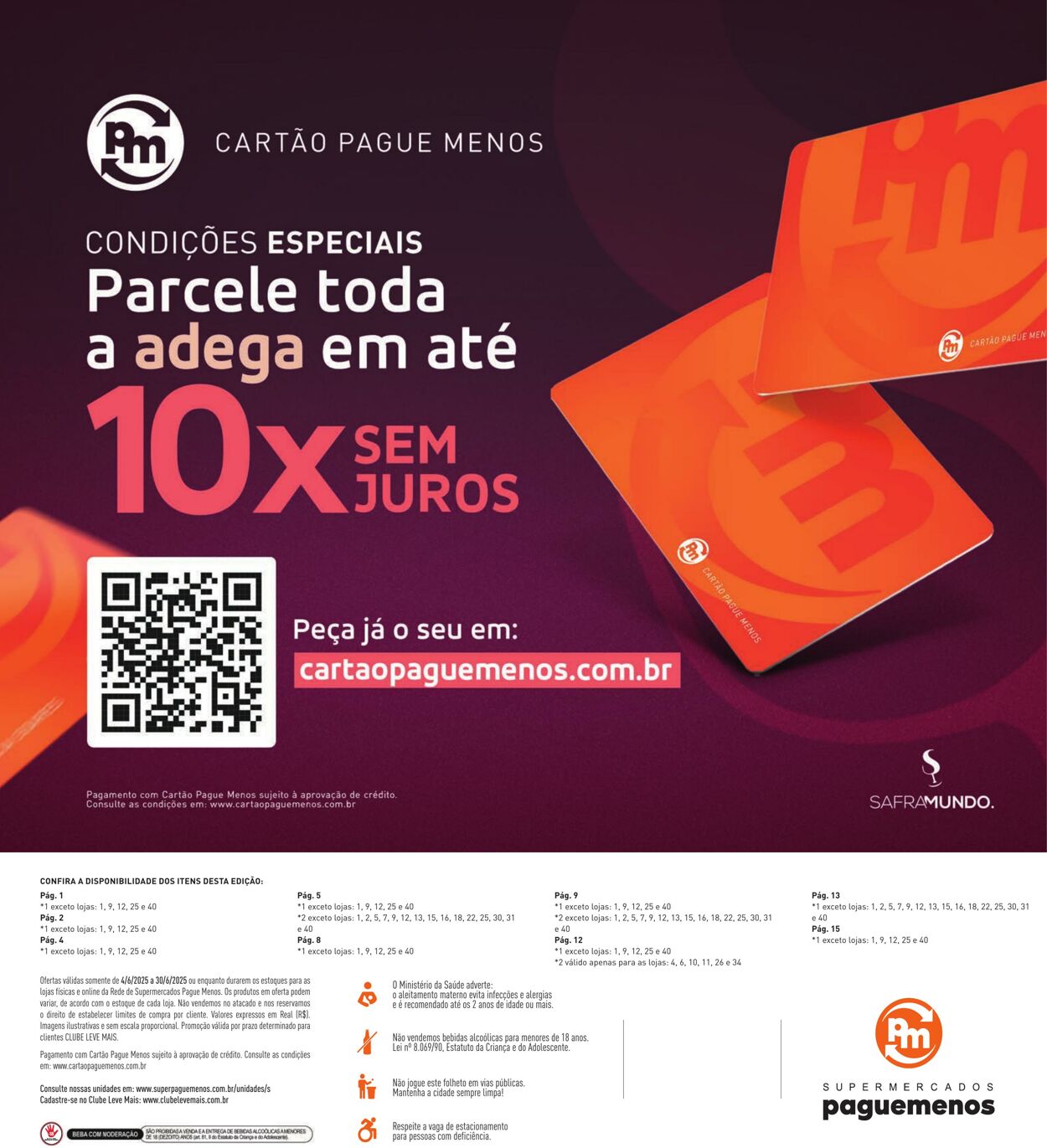 Folheto Super Pague Menos 04.06.2025 - 19.06.2025