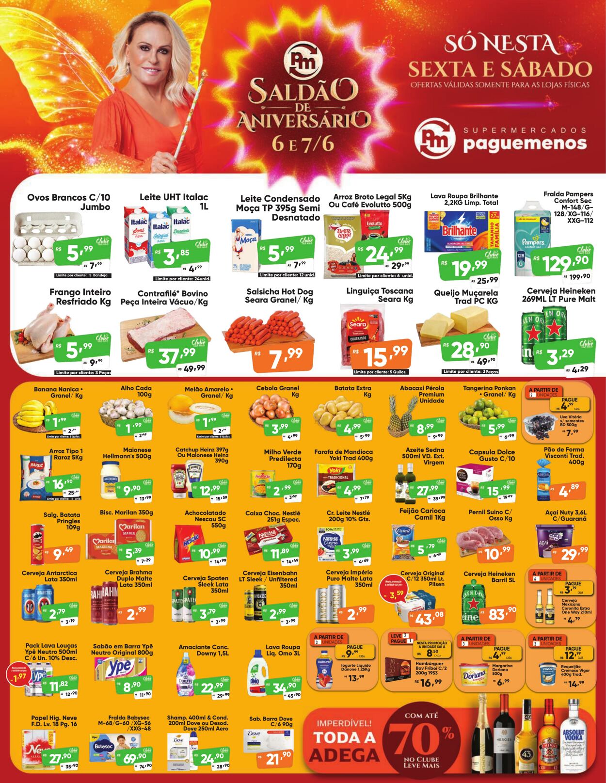 Folheto Super Pague Menos 06.06.2025 - 23.06.2025