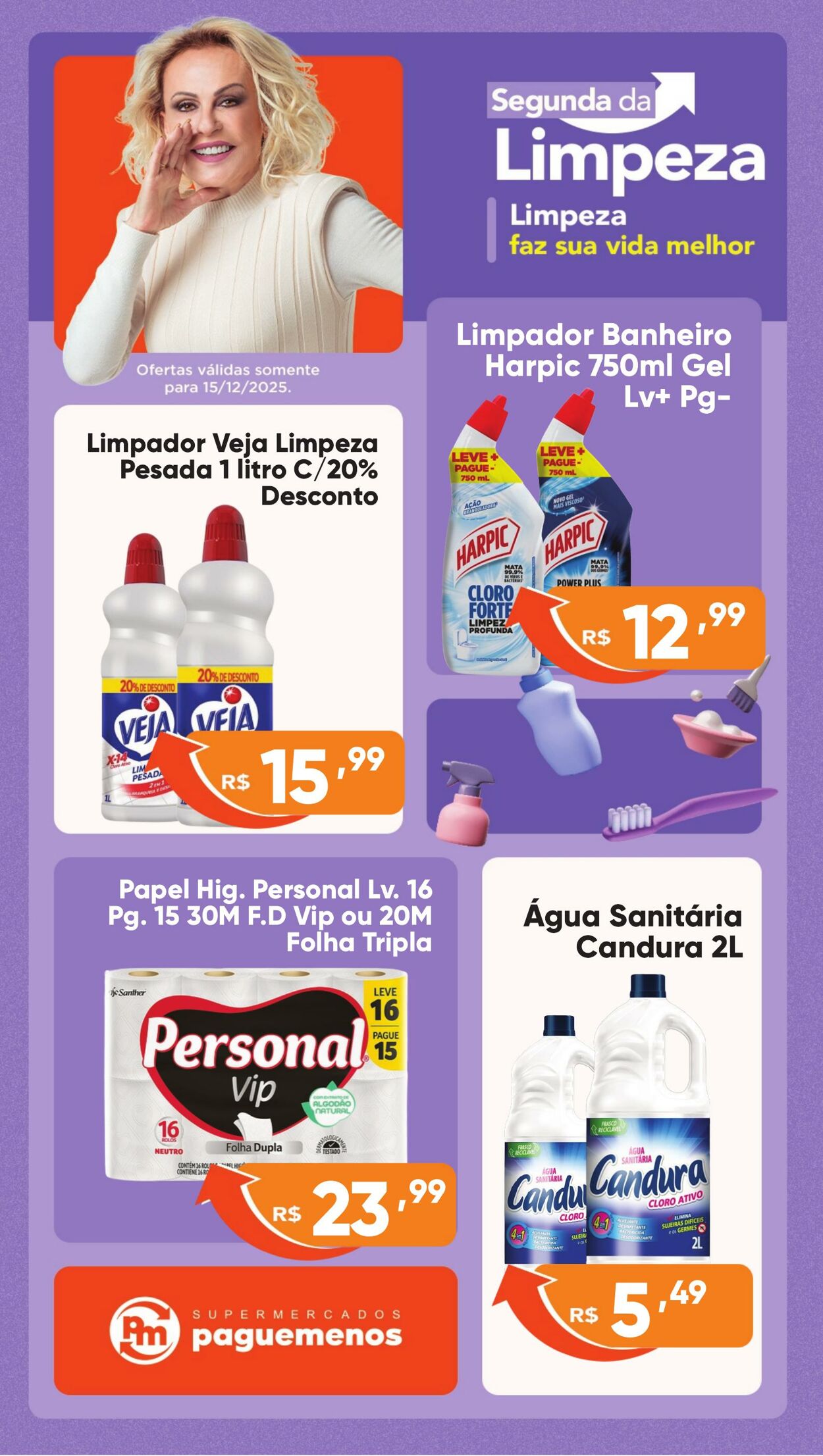 Folheto Super Pague Menos 15.12.2025 - 29.12.2025
