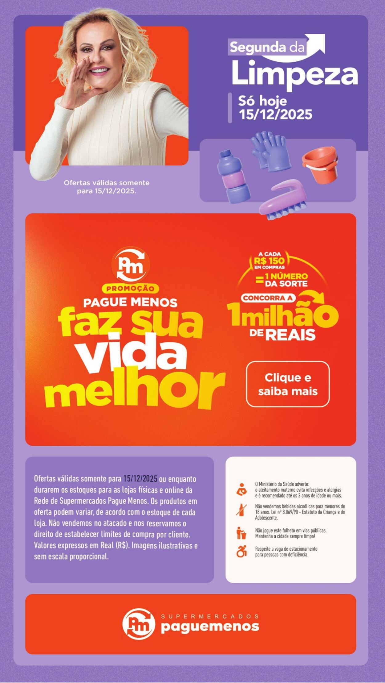 Folheto Super Pague Menos 15.12.2025 - 29.12.2025