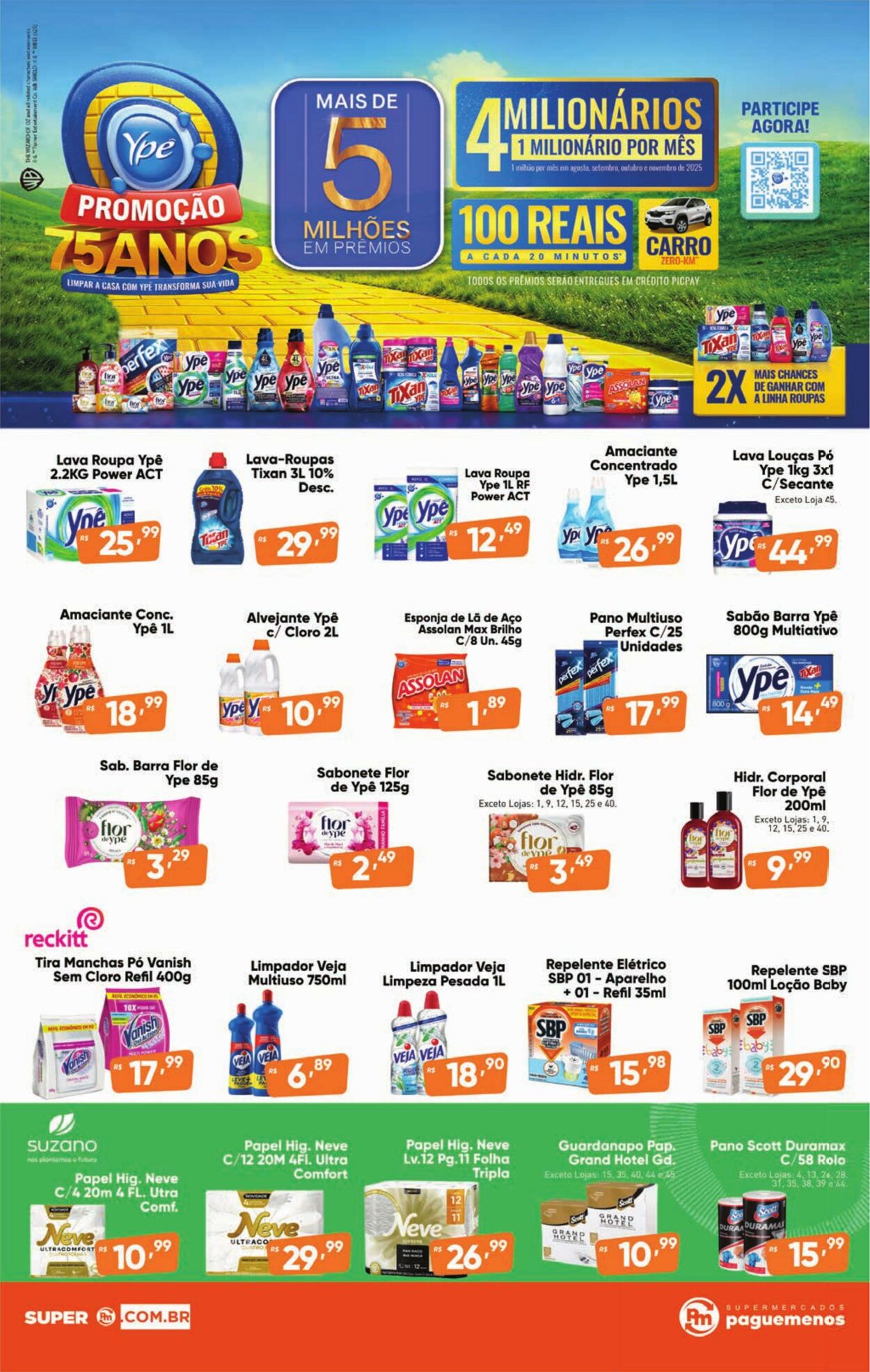 Folheto Super Pague Menos 05.08.2025 - 20.08.2025