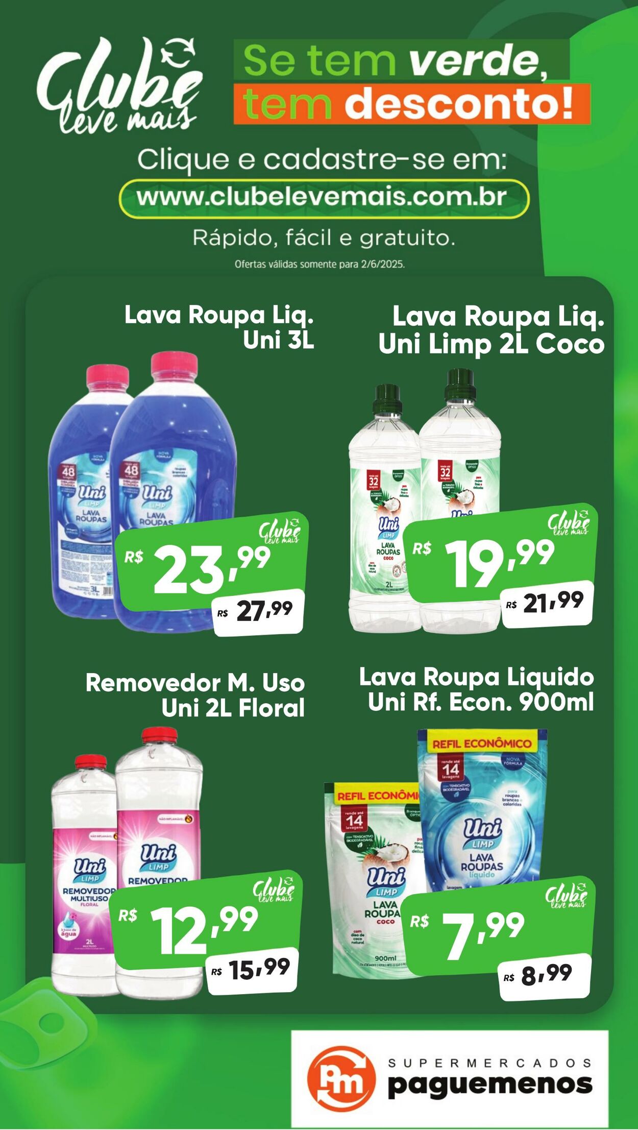 Folheto Super Pague Menos 02.06.2025 - 16.06.2025