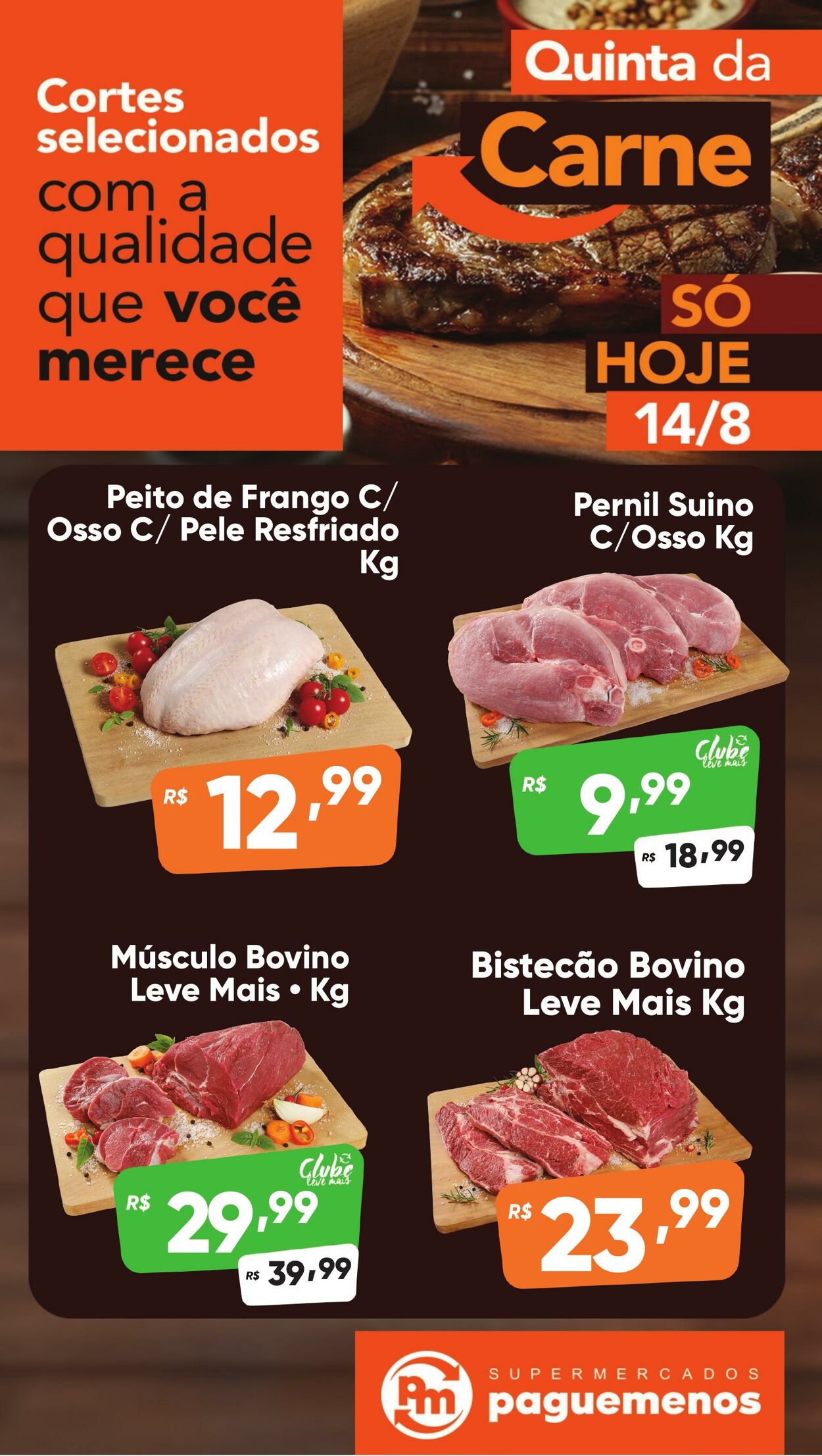 Folheto Super Pague Menos 14.08.2025 - 28.08.2025