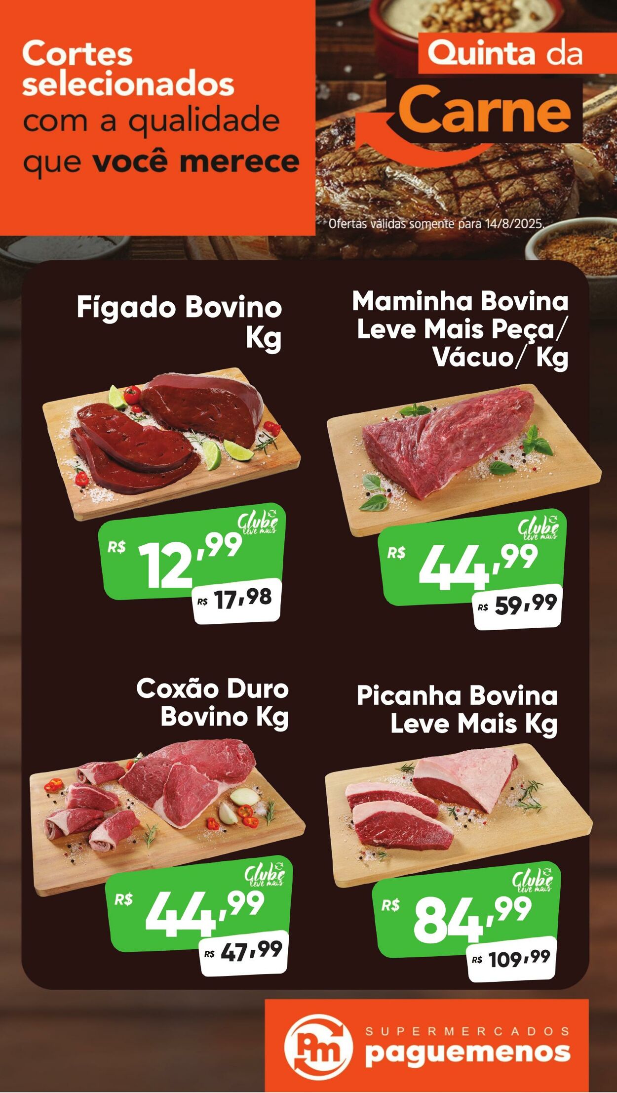 Folheto Super Pague Menos 14.08.2025 - 28.08.2025