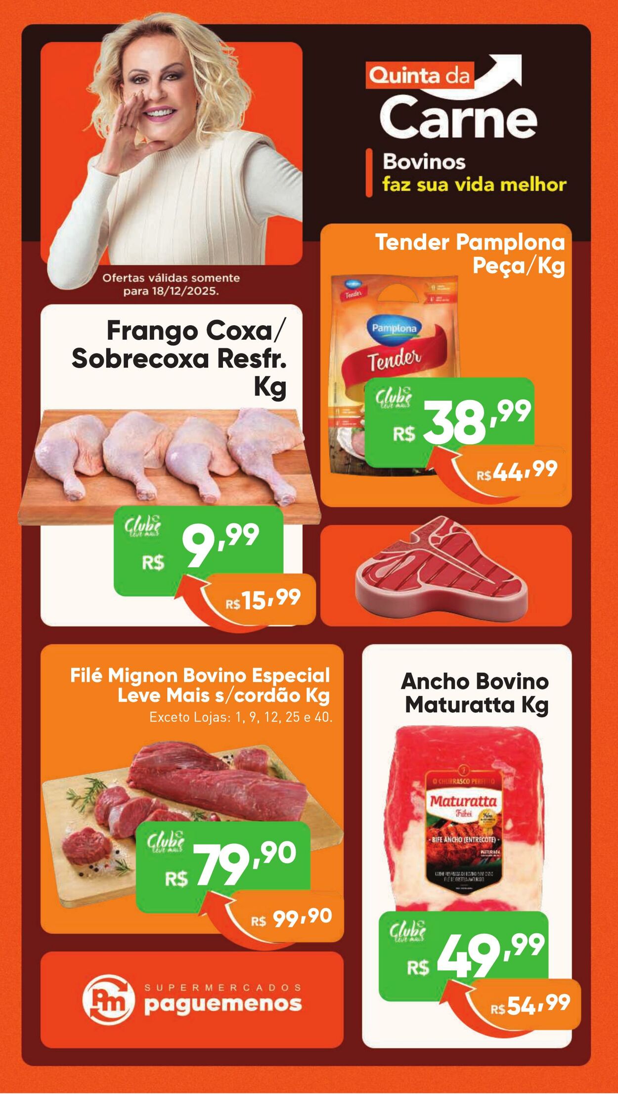 Folheto Super Pague Menos 18.12.2025 - 01.01.2026
