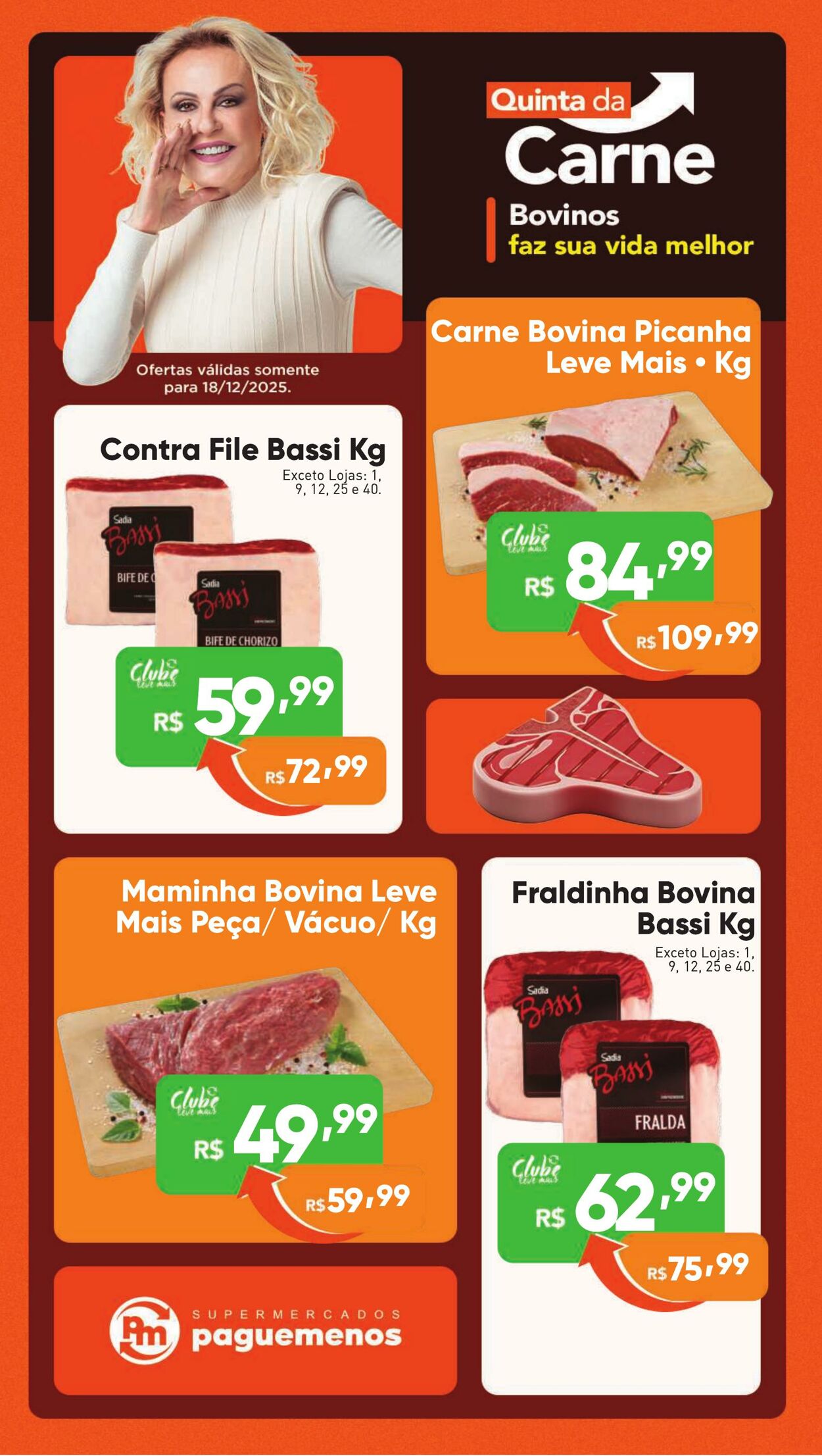 Folheto Super Pague Menos 18.12.2025 - 01.01.2026