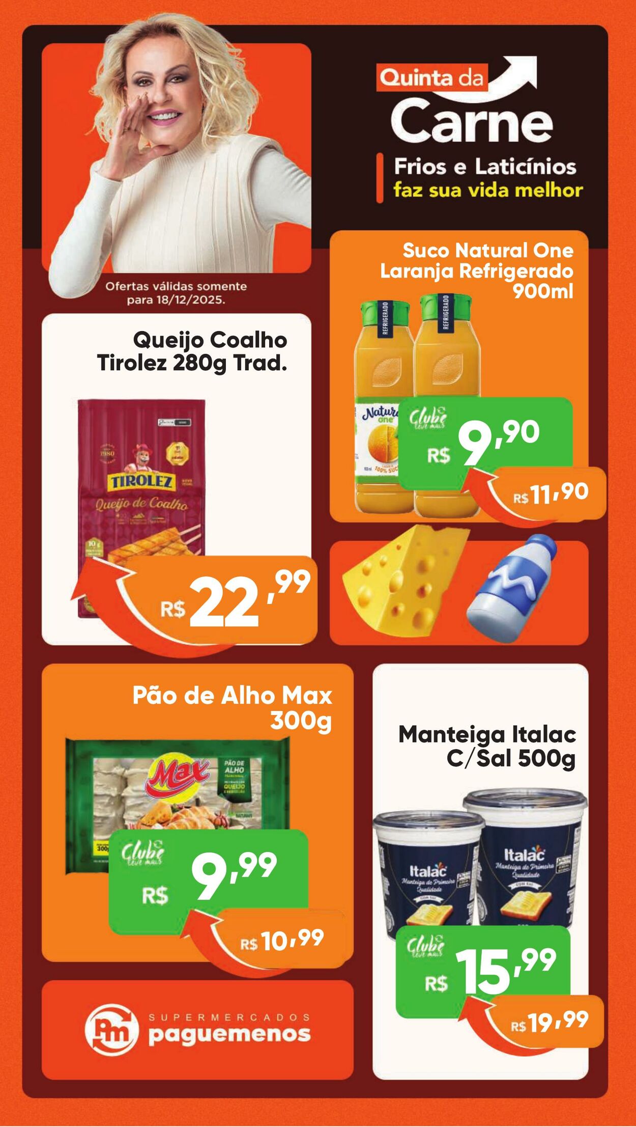Folheto Super Pague Menos 18.12.2025 - 01.01.2026