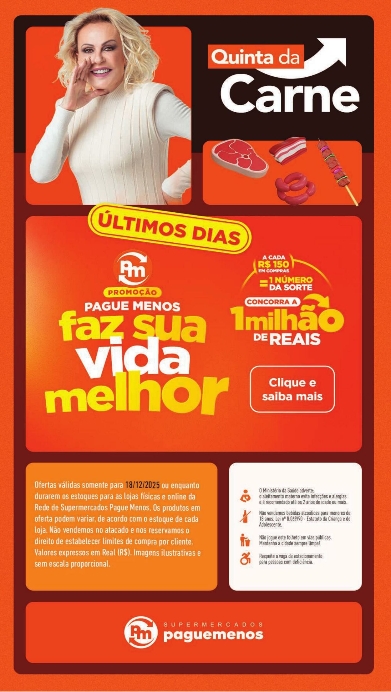 Folheto Super Pague Menos 18.12.2025 - 01.01.2026