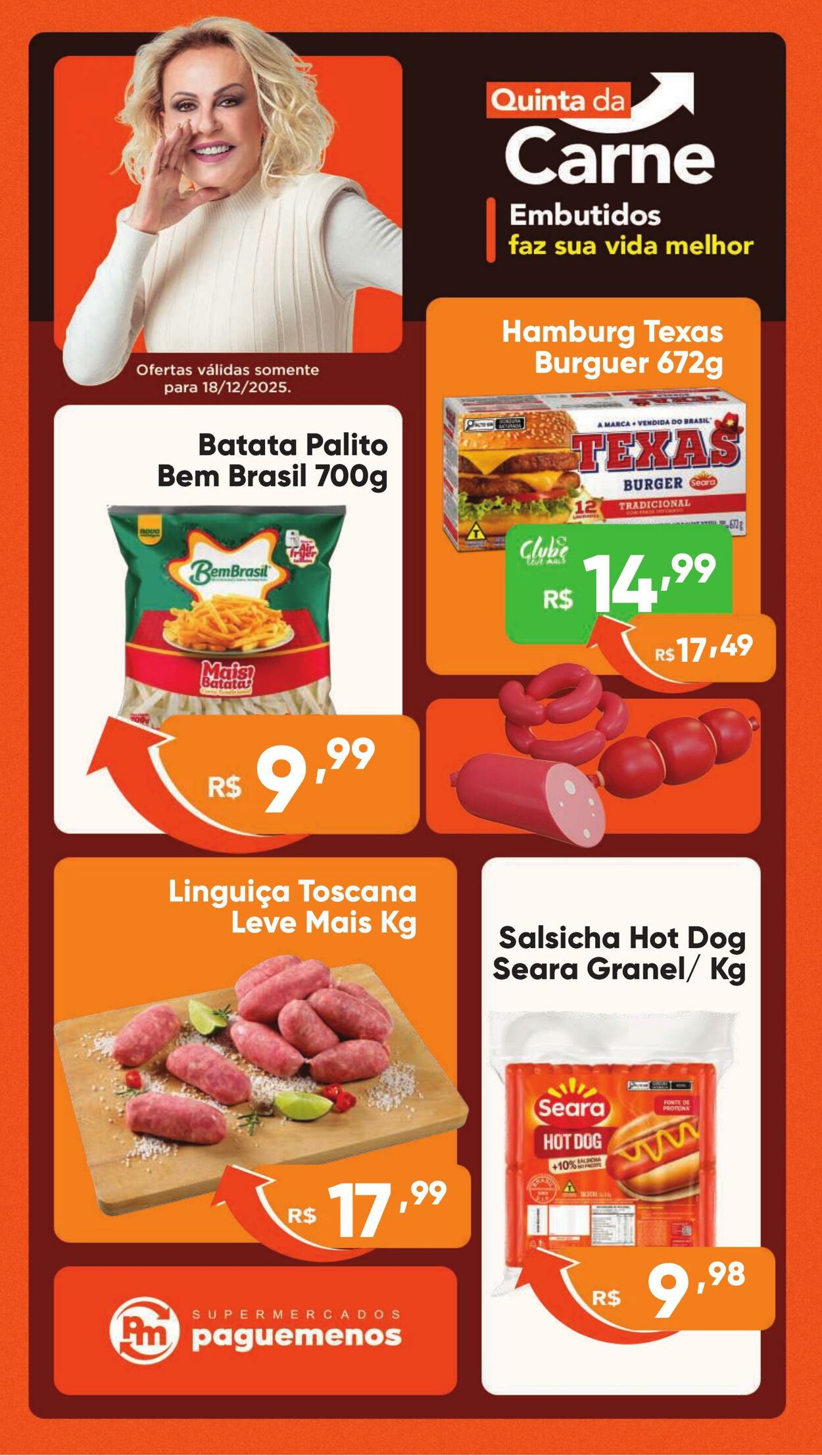 Folheto Super Pague Menos 18.12.2025 - 01.01.2026