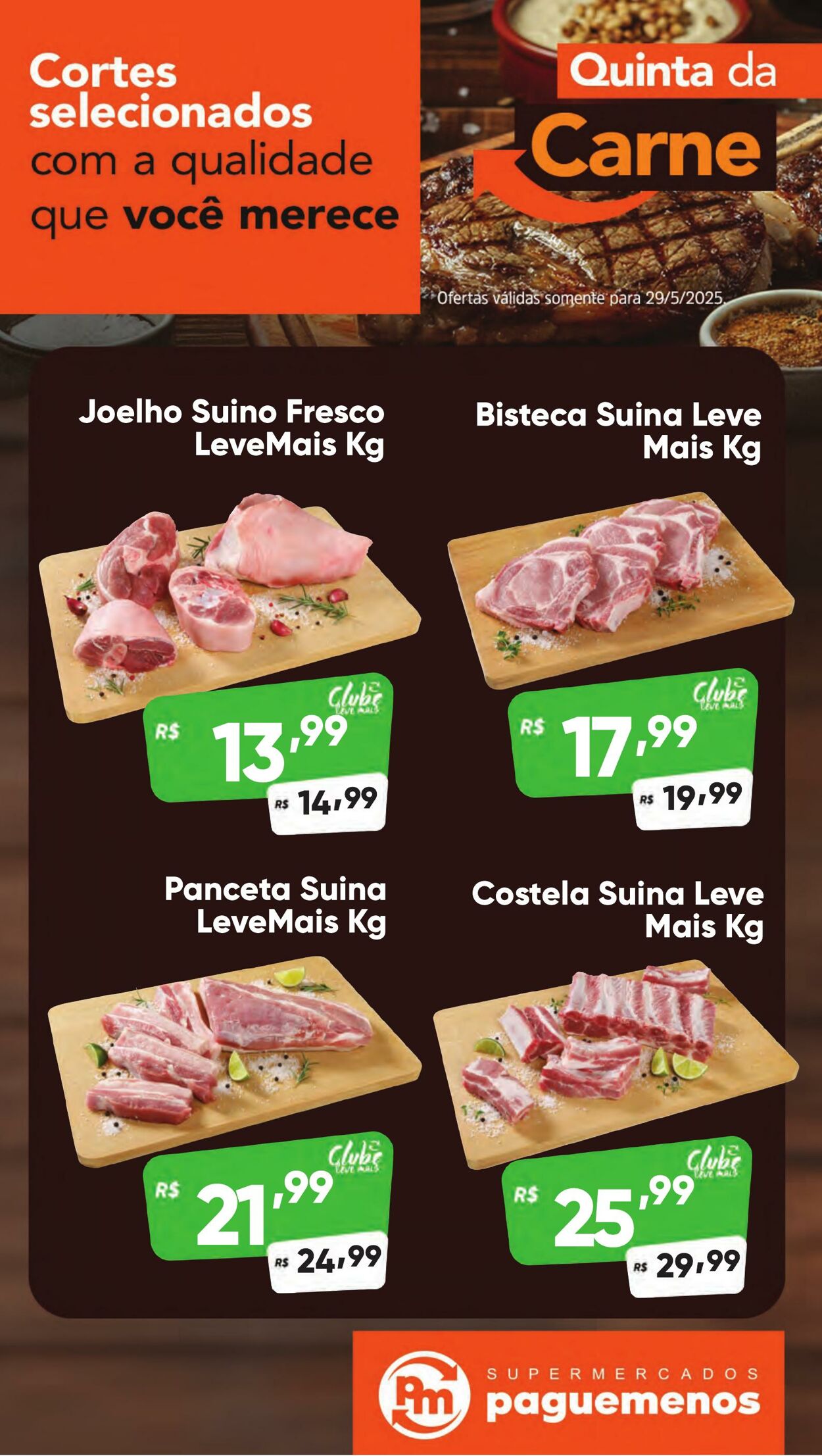 Folheto Super Pague Menos 29.05.2025 - 05.06.2025