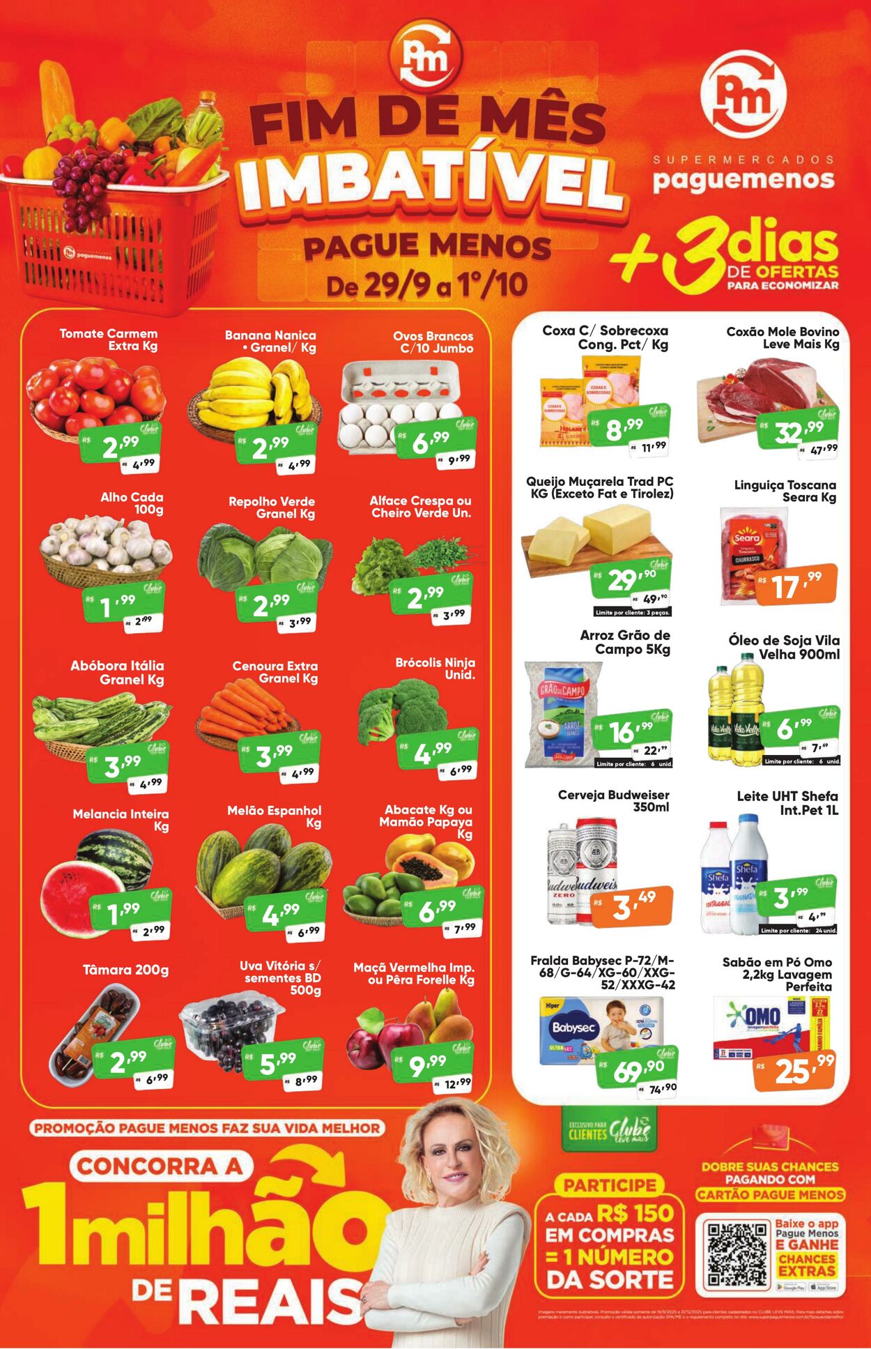Folheto Super Pague Menos 29.09.2025 - 07.10.2025