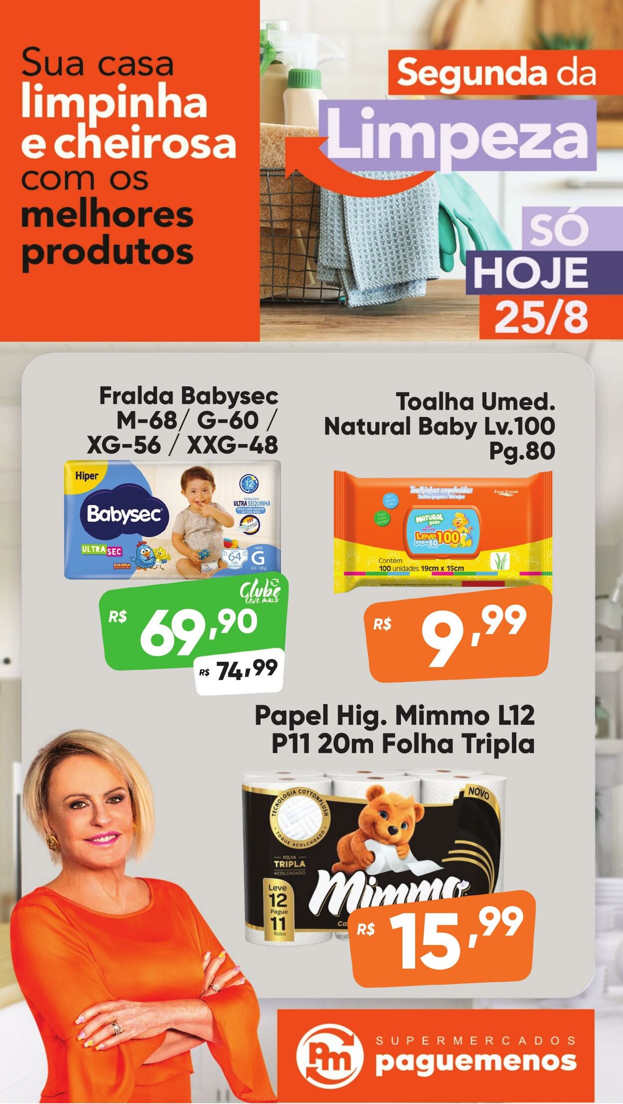 Folheto Super Pague Menos 25.08.2025 - 01.09.2025