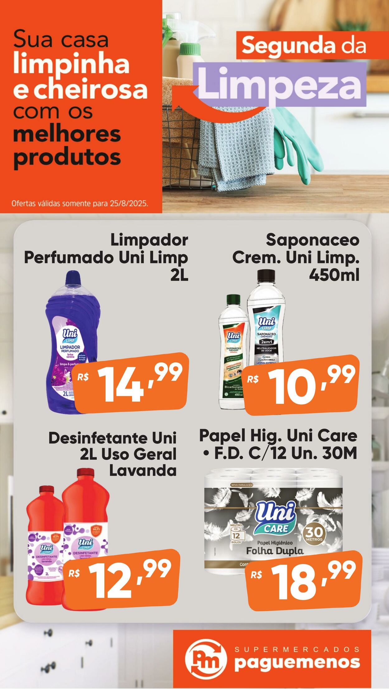 Folheto Super Pague Menos 25.08.2025 - 01.09.2025