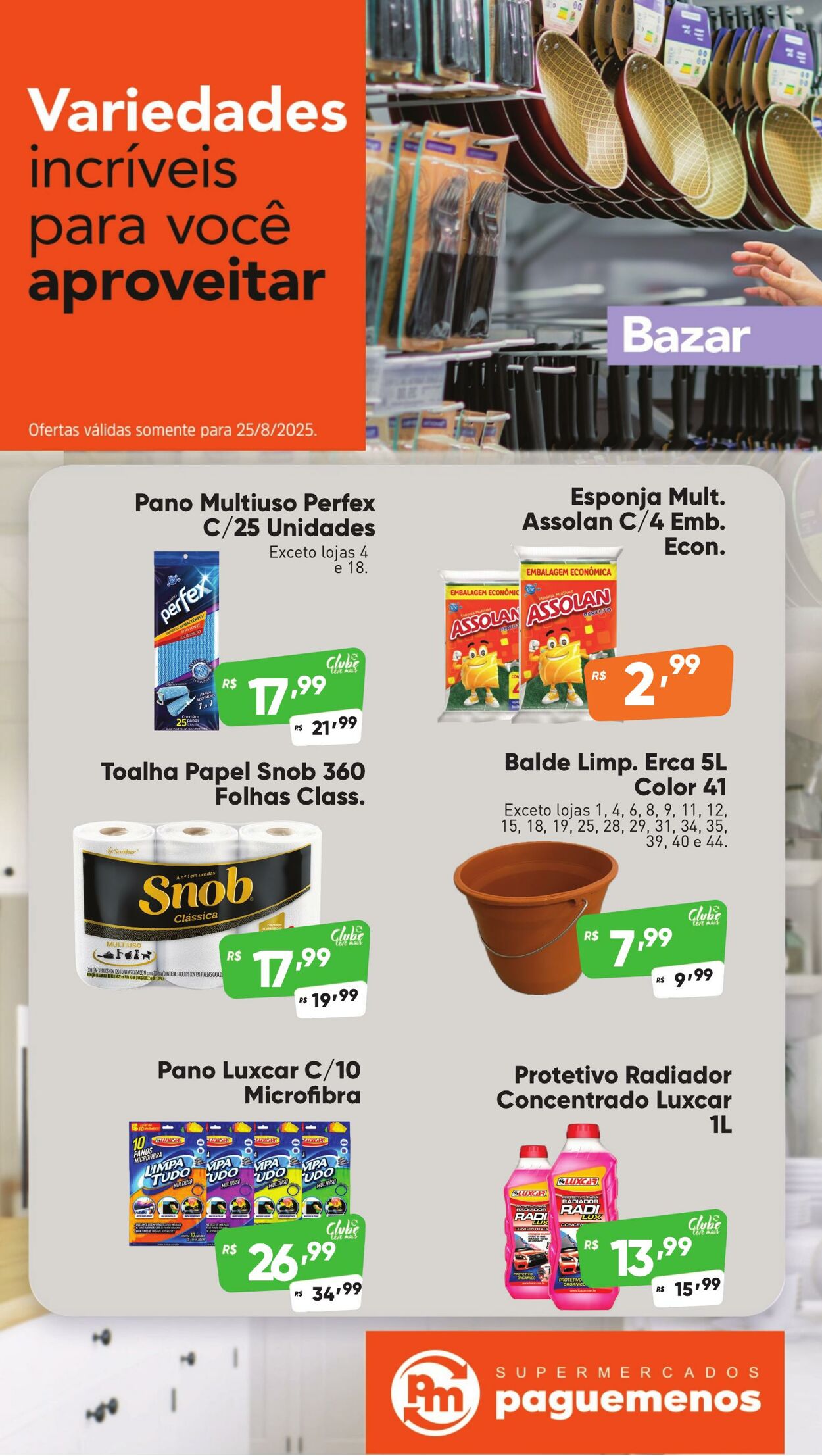 Folheto Super Pague Menos 25.08.2025 - 01.09.2025