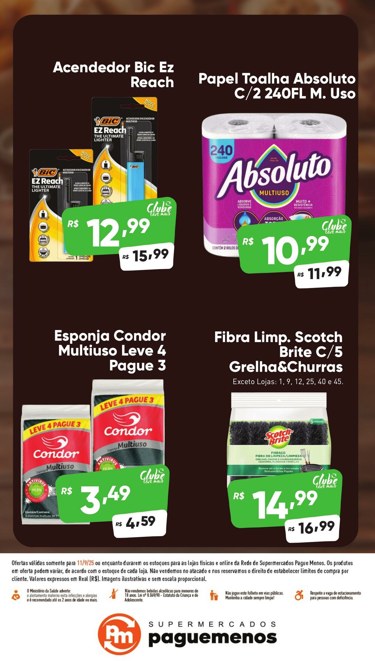Folheto Super Pague Menos 11.09.2025 - 25.09.2025