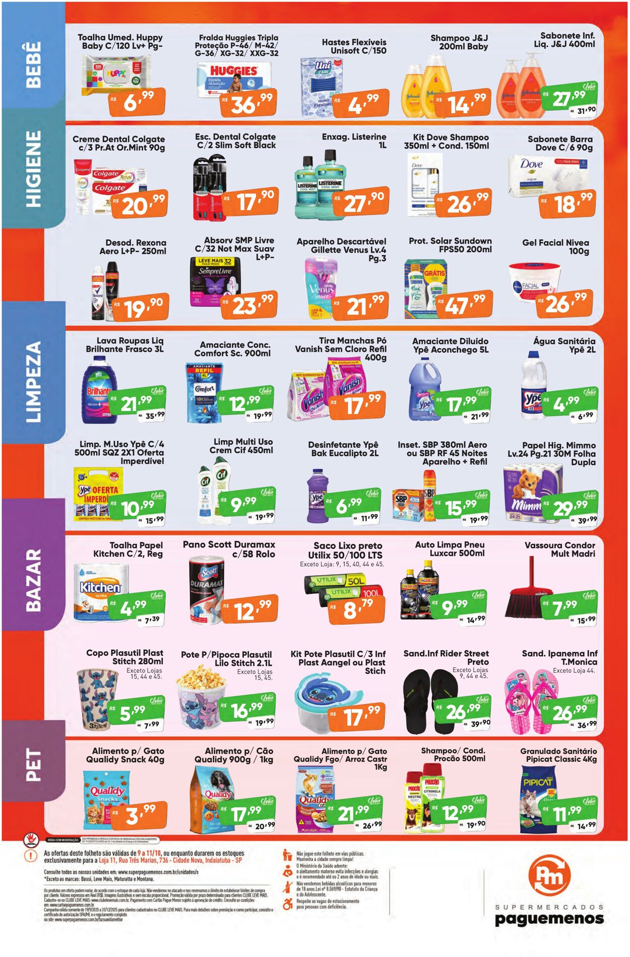 Folheto Super Pague Menos 10.10.2025 - 26.10.2025