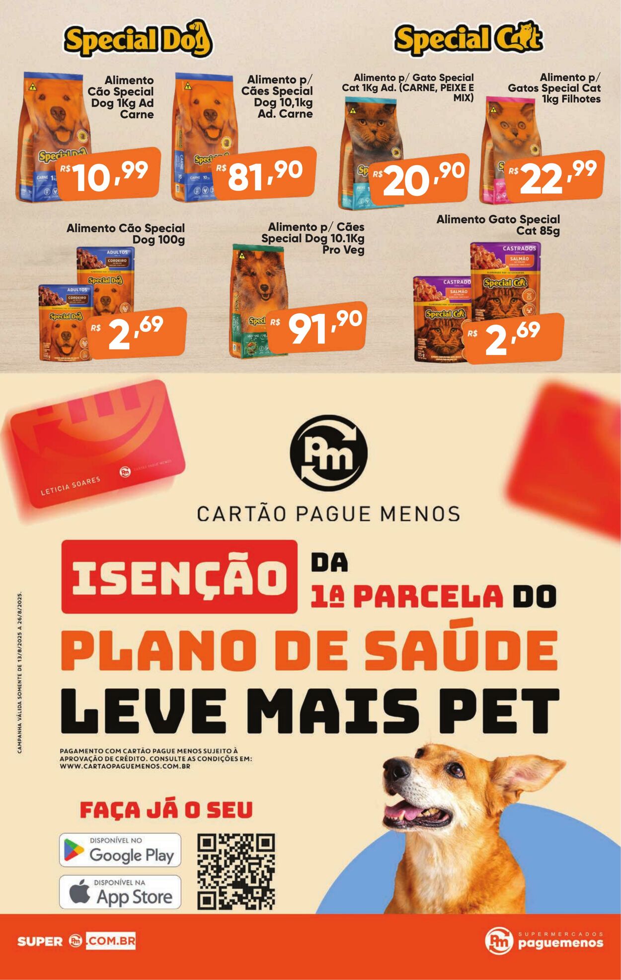 Folheto Super Pague Menos 14.08.2025 - 28.08.2025