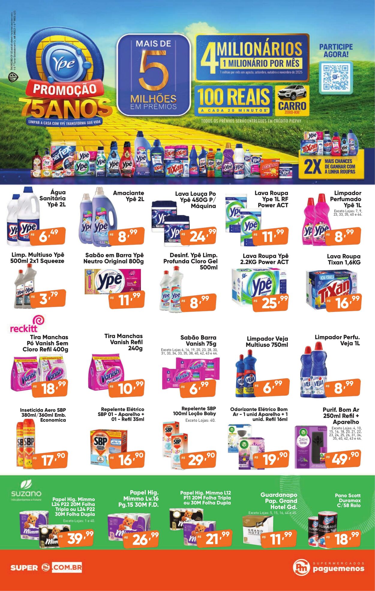 Folheto Super Pague Menos 19.09.2025 - 03.10.2025