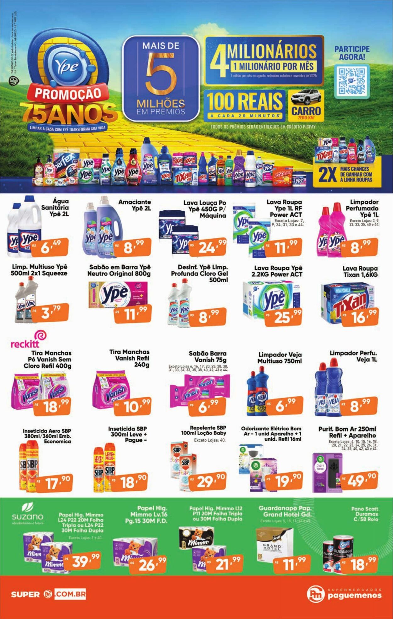 Folheto Super Pague Menos 02.10.2025 - 17.10.2025