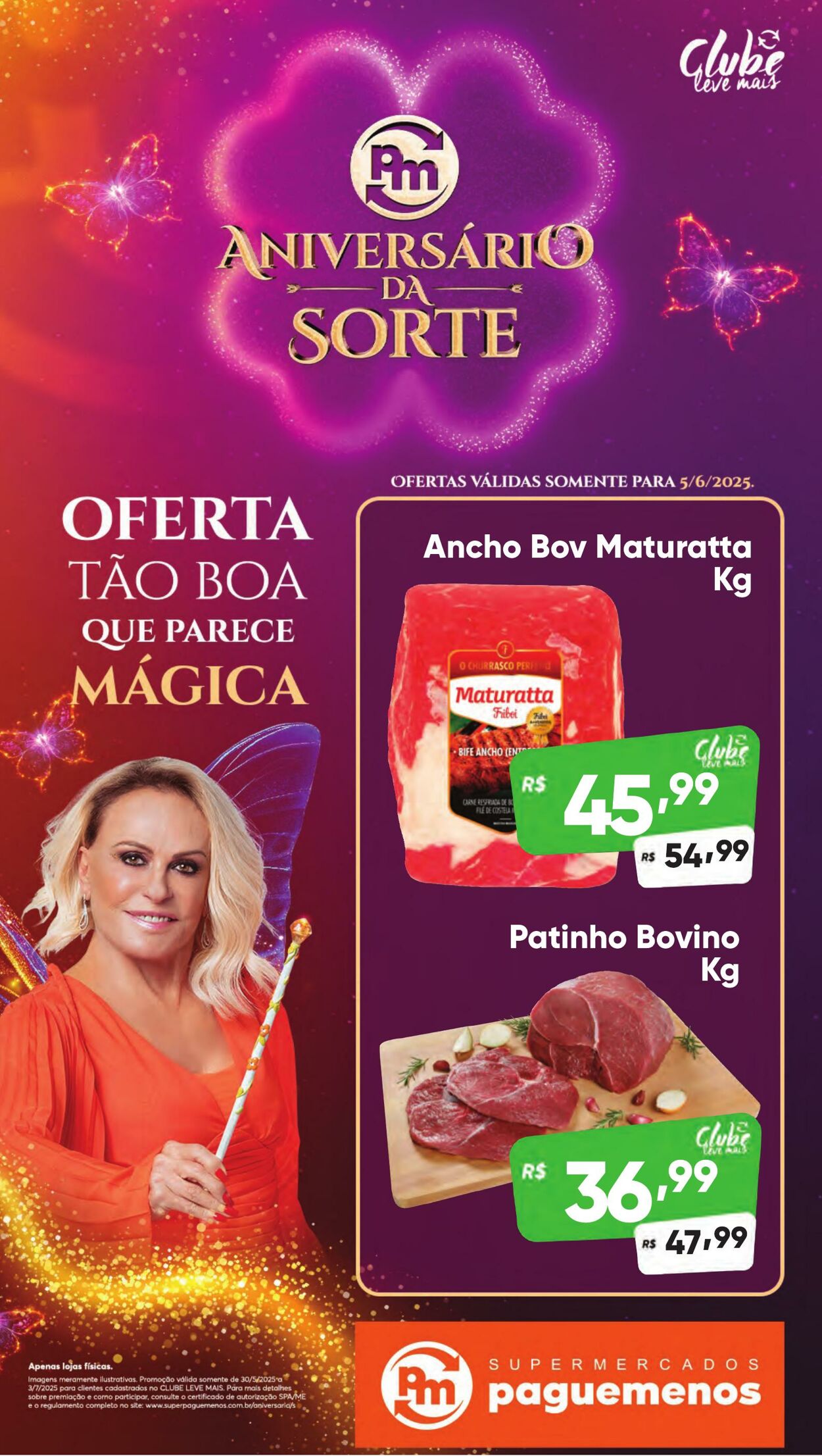 Folheto Super Pague Menos 05.06.2025 - 19.06.2025
