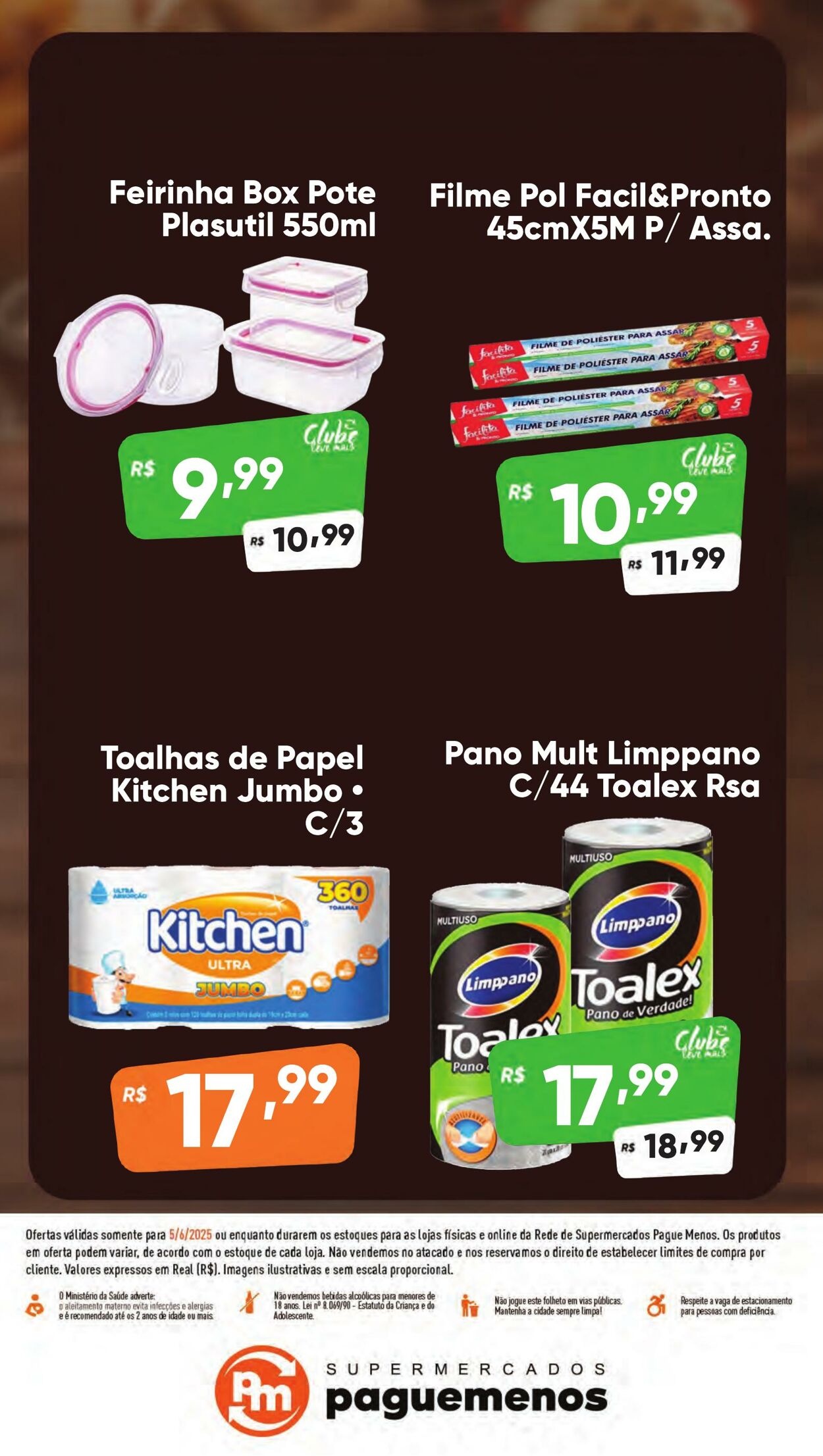 Folheto Super Pague Menos 05.06.2025 - 19.06.2025