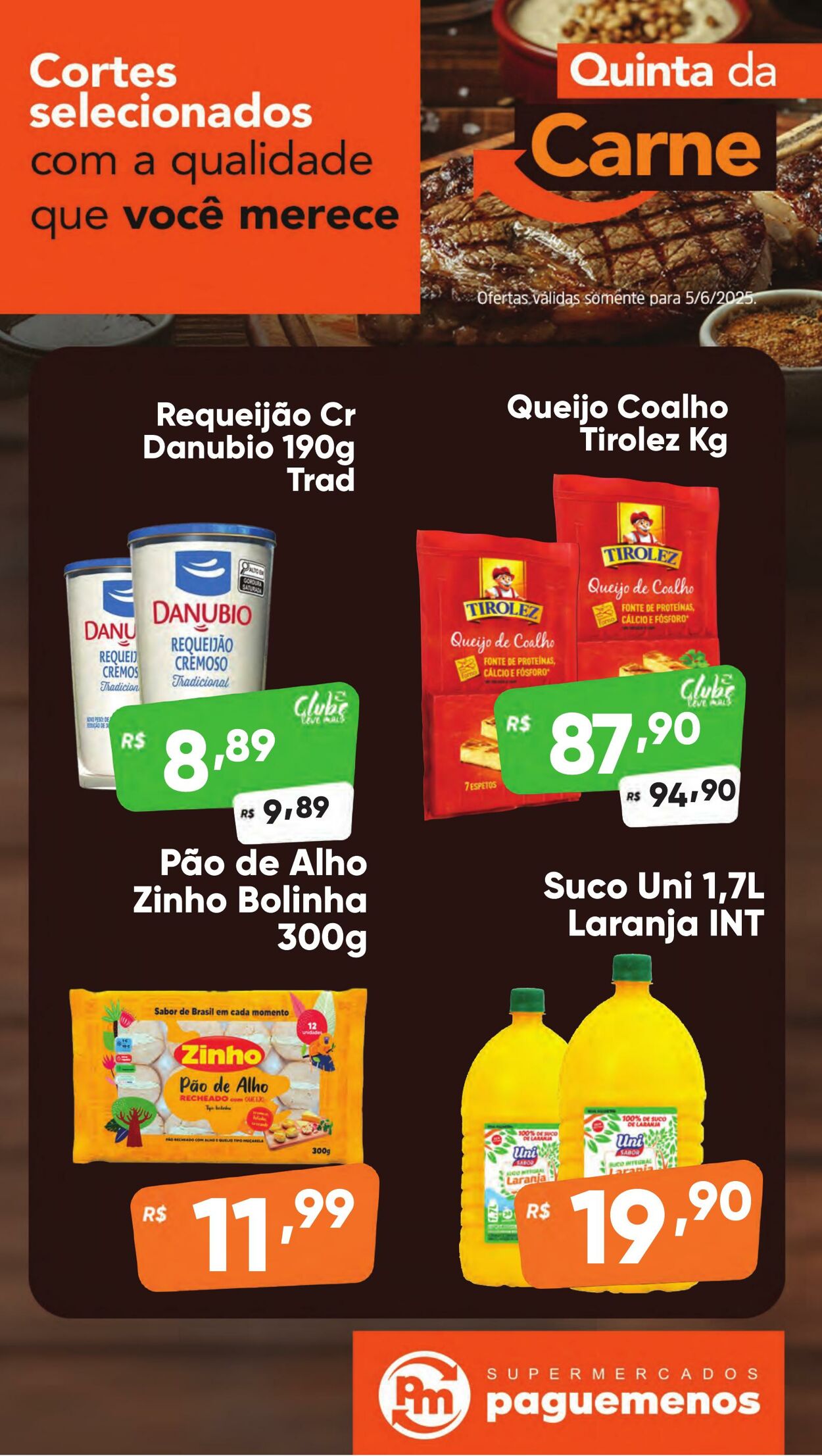 Folheto Super Pague Menos 05.06.2025 - 19.06.2025