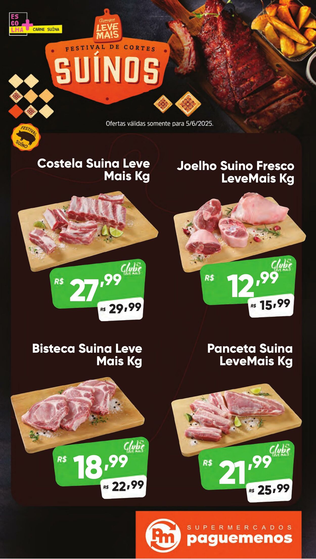 Folheto Super Pague Menos 05.06.2025 - 19.06.2025