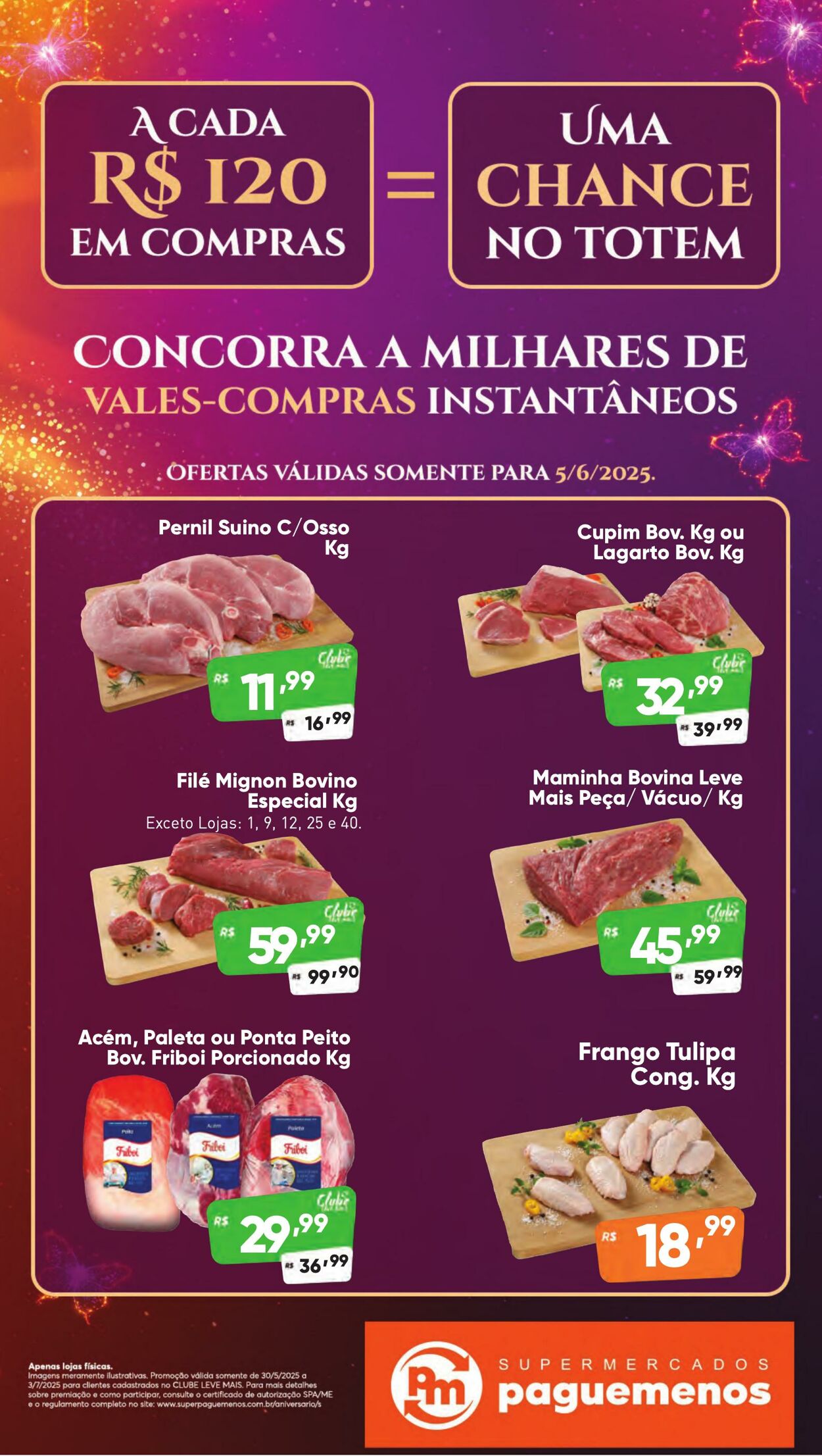 Folheto Super Pague Menos 05.06.2025 - 19.06.2025